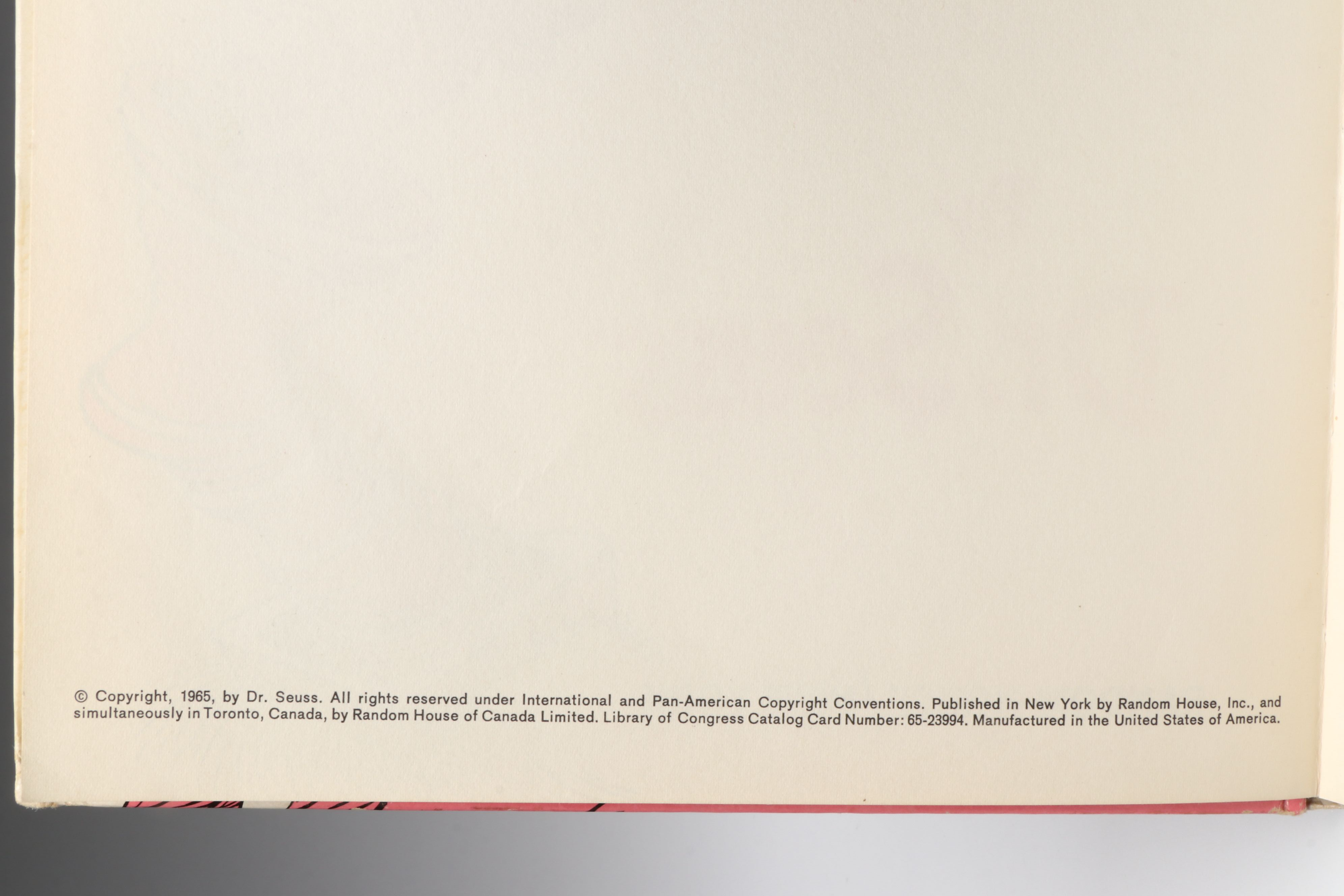 First Printing "I Had Trouble in Getting to Solla Sollew" by Dr. Seuss, 1965