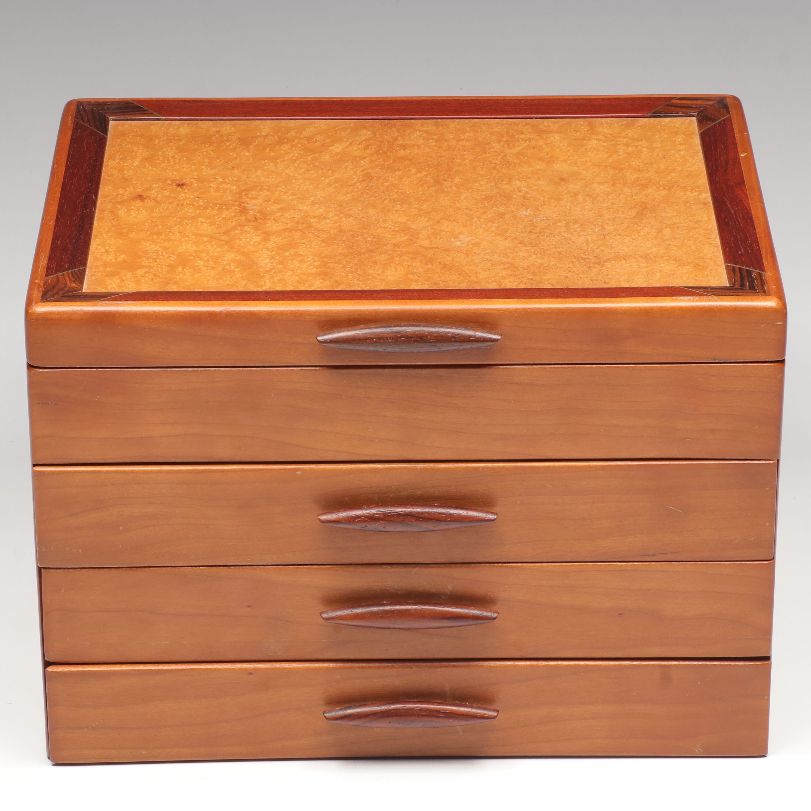 Michael Fisher for Heartwood Creations "Prairie I" Wooden Jewelry Box