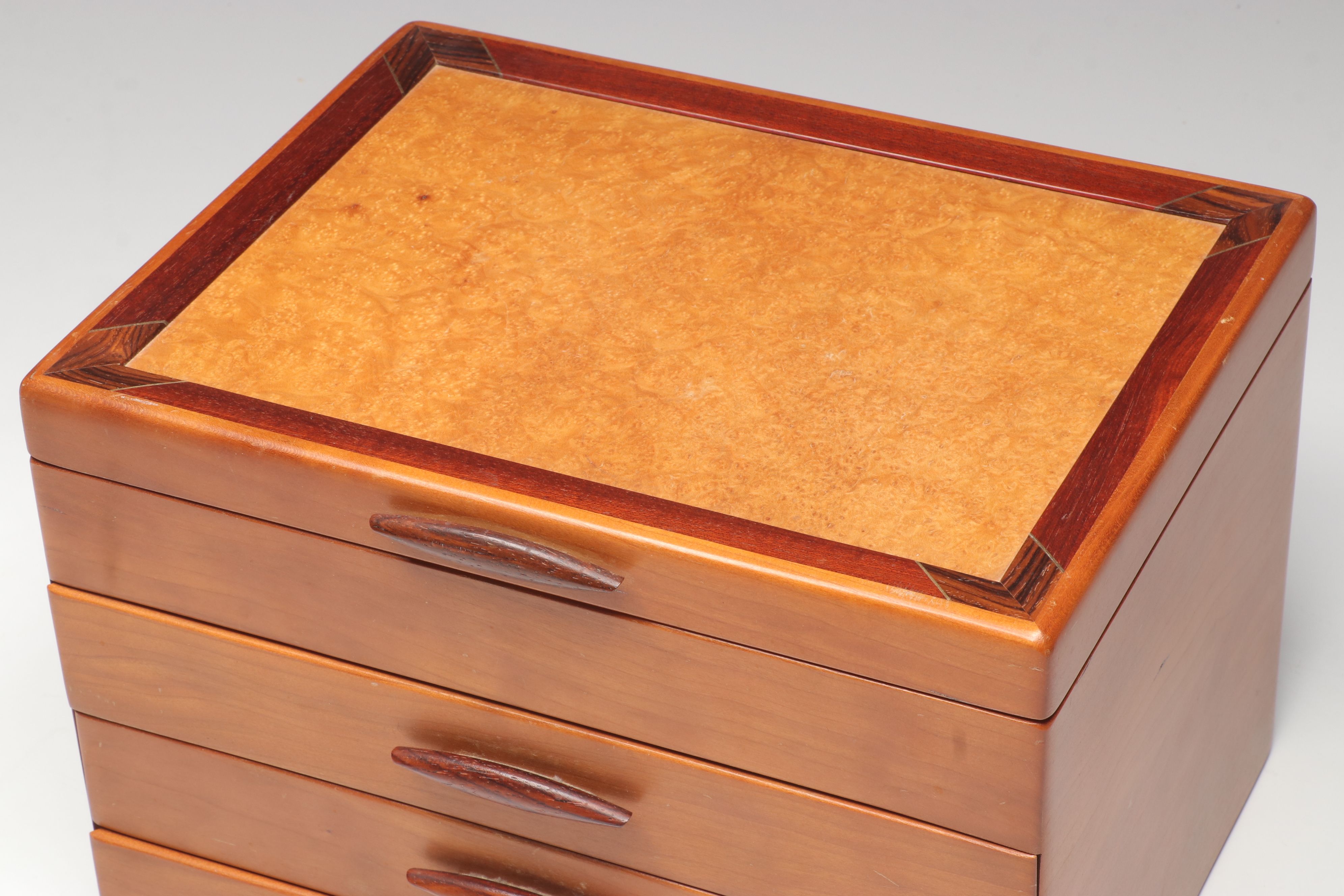 Michael Fisher for Heartwood Creations "Prairie I" Wooden Jewelry Box