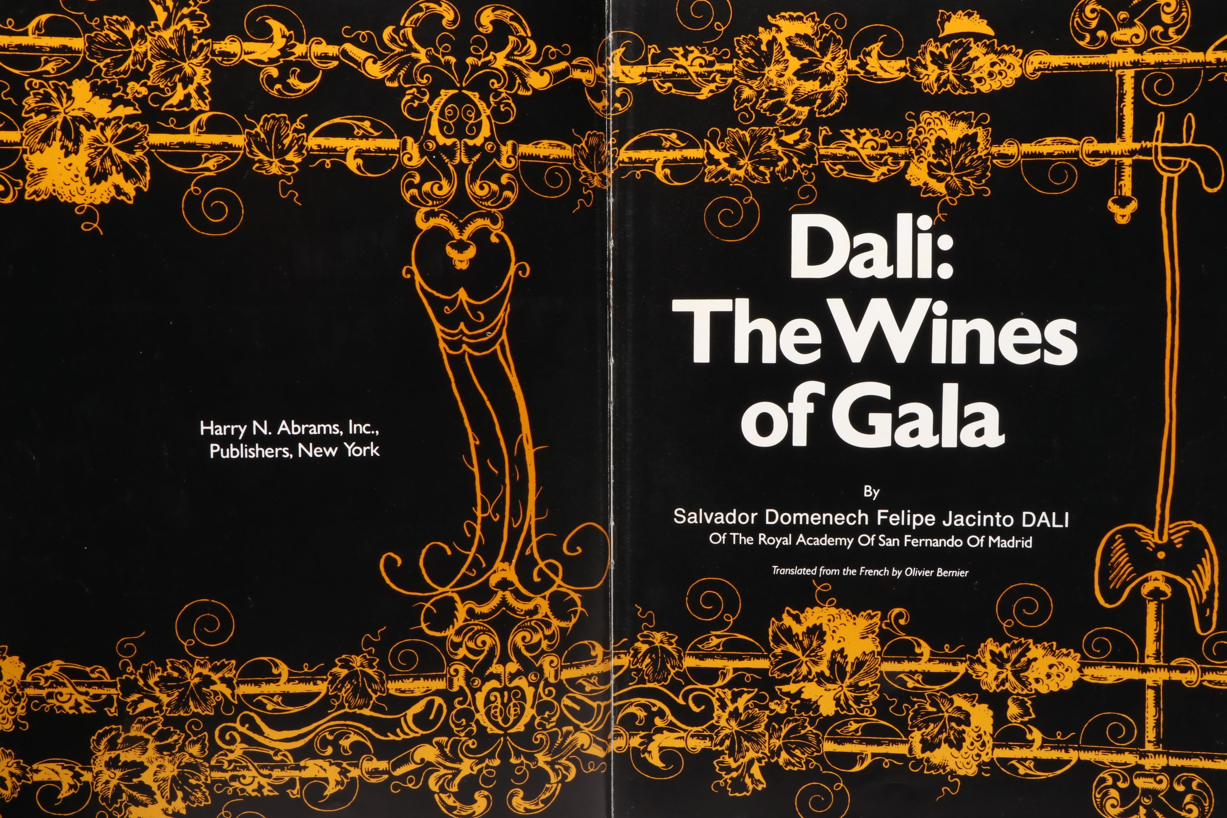 First Edition "Dalí: The Wines of Gala" by Salvador Dalí, 1978