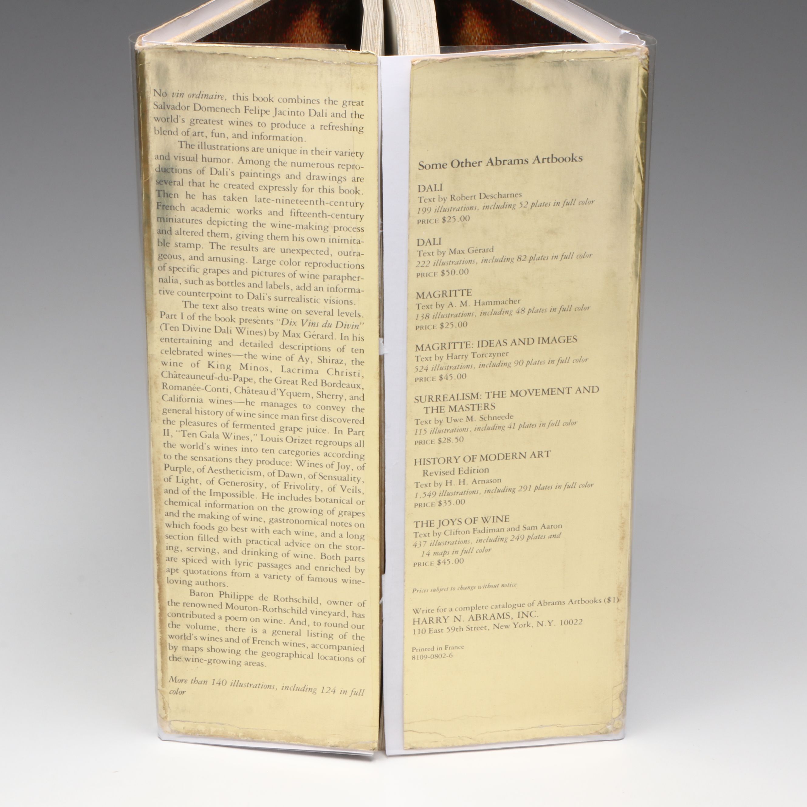 First Edition "Dalí: The Wines of Gala" by Salvador Dalí, 1978