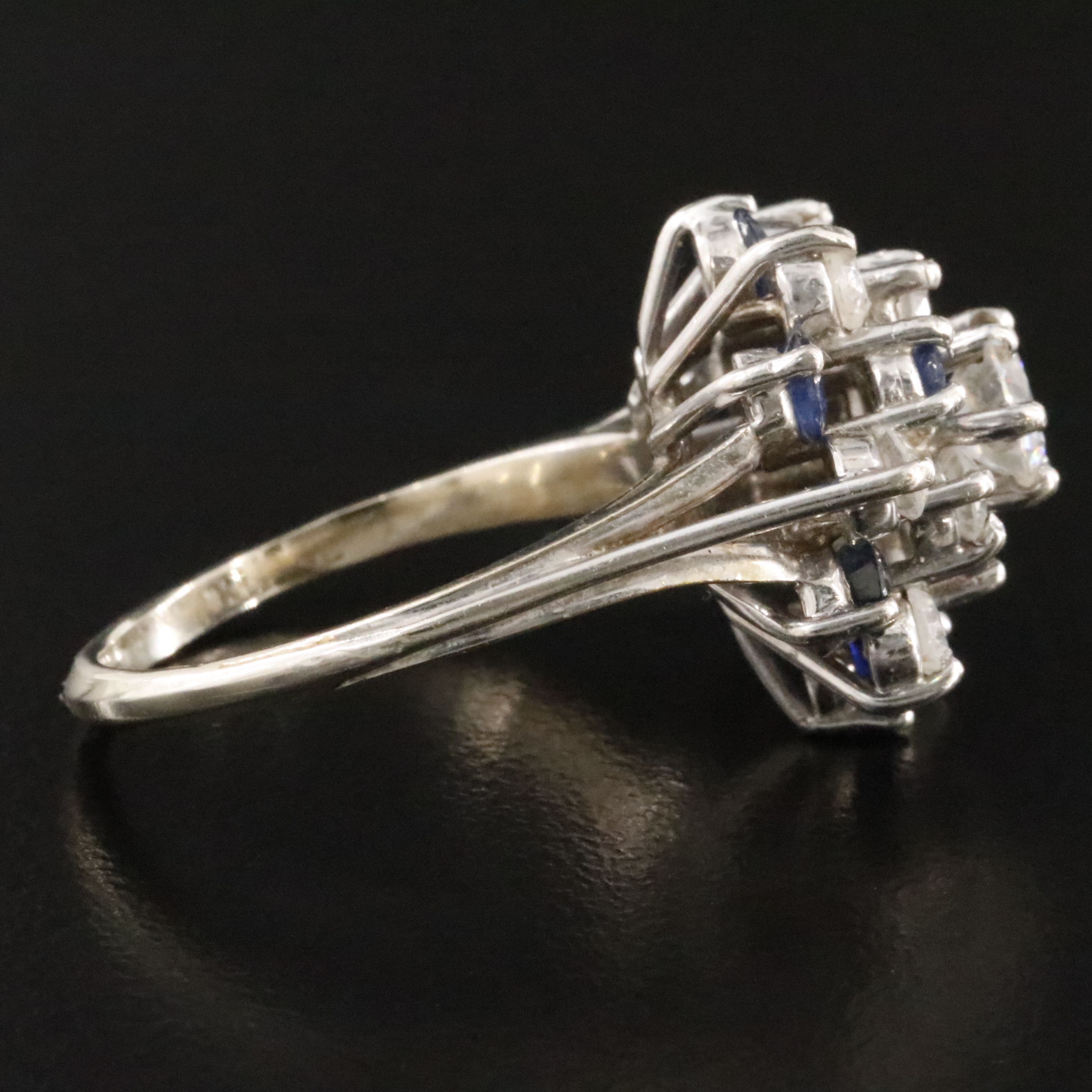 14K Strontium Titanate and Sapphire Ring