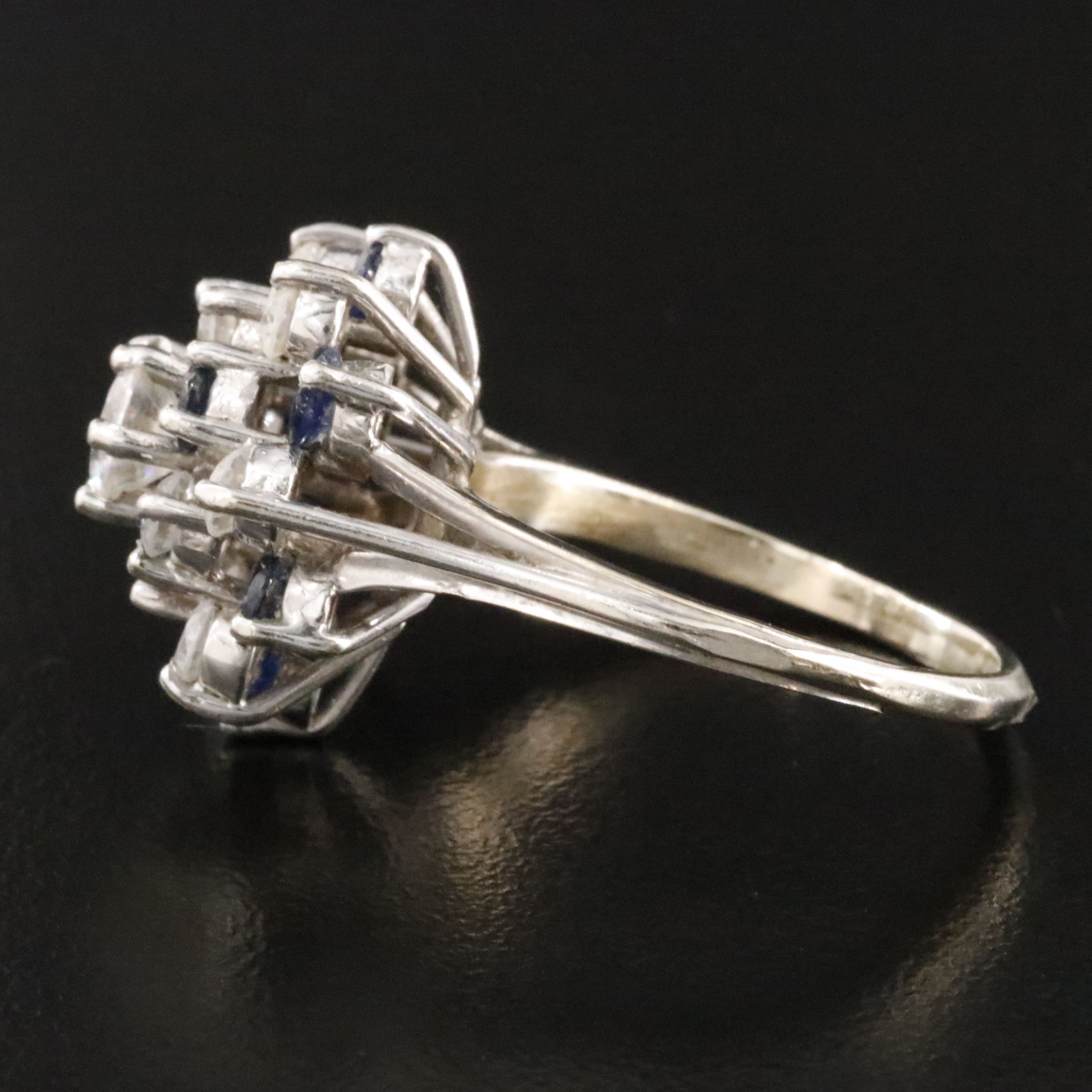 14K Strontium Titanate and Sapphire Ring