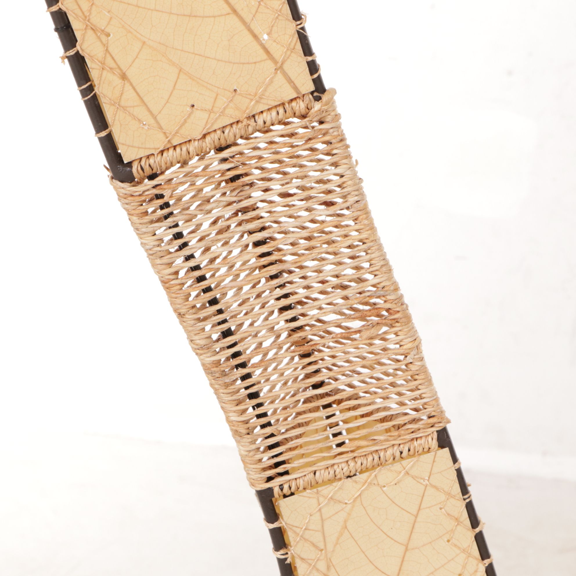 Eangee Home Design Iron & Cocoa Leaf Floor Lamp