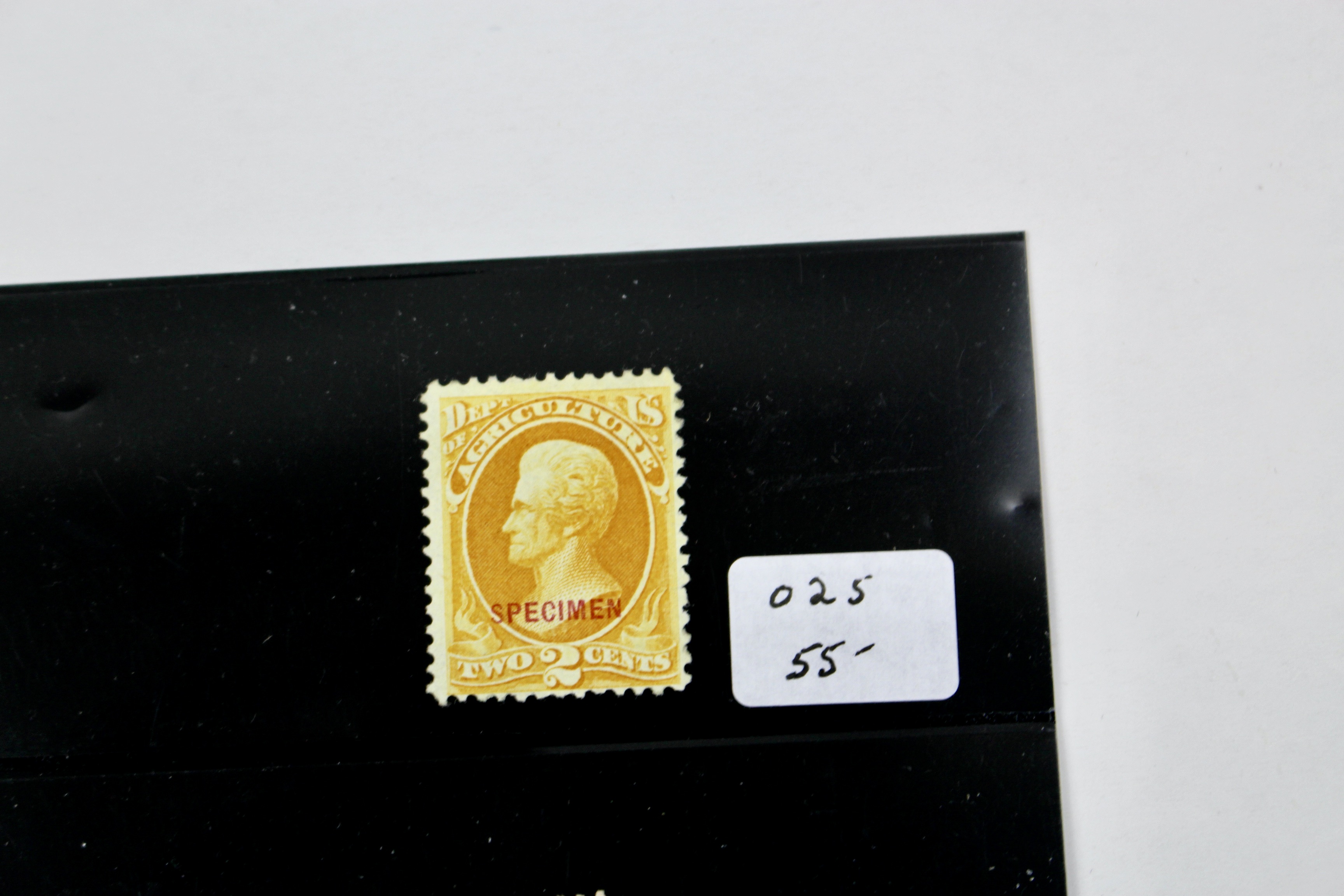 Four Different Specimen Official U.S. Stamps