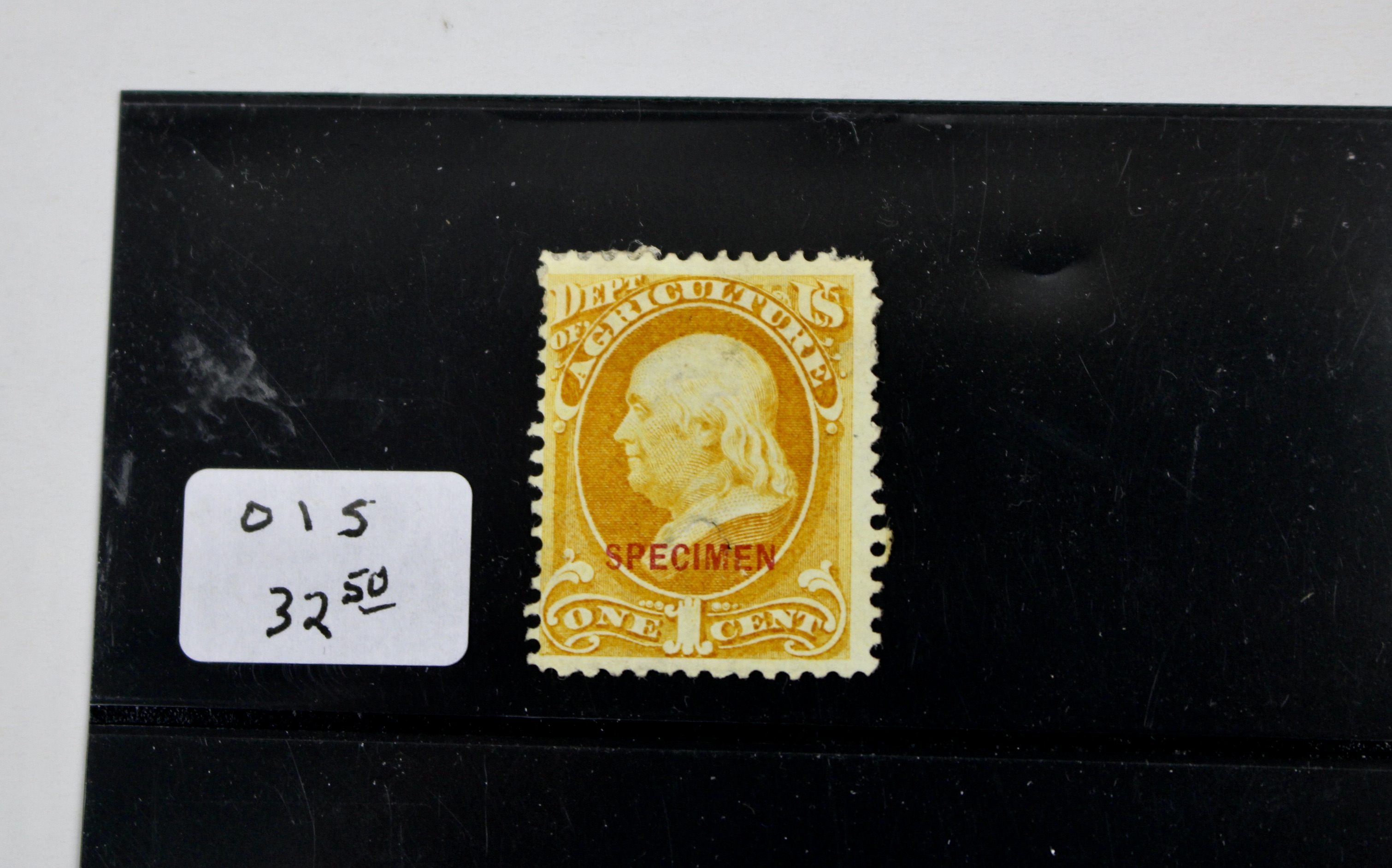 Four Different Specimen Official U.S. Stamps