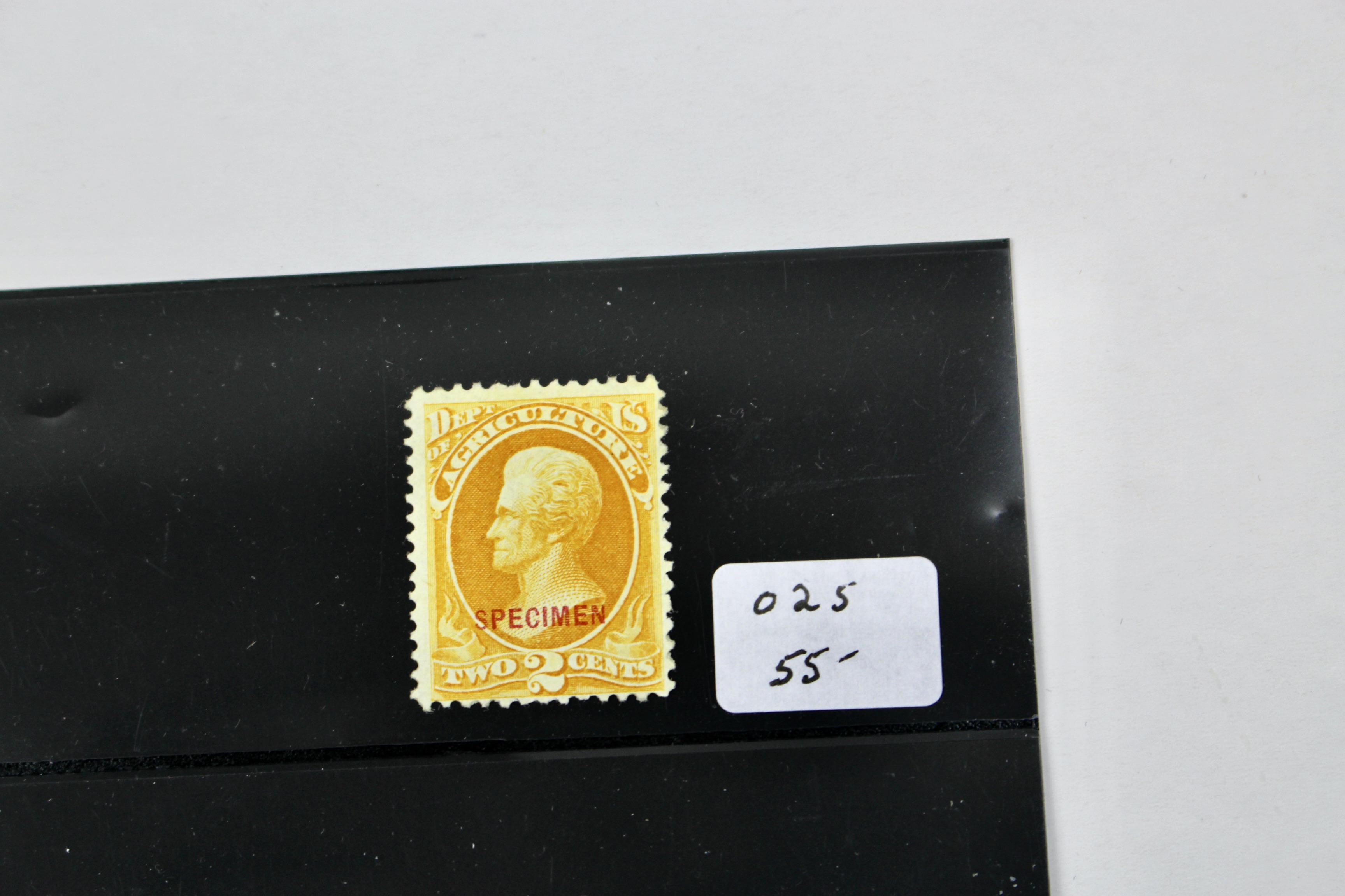 Four Different Specimen Official U.S. Stamps