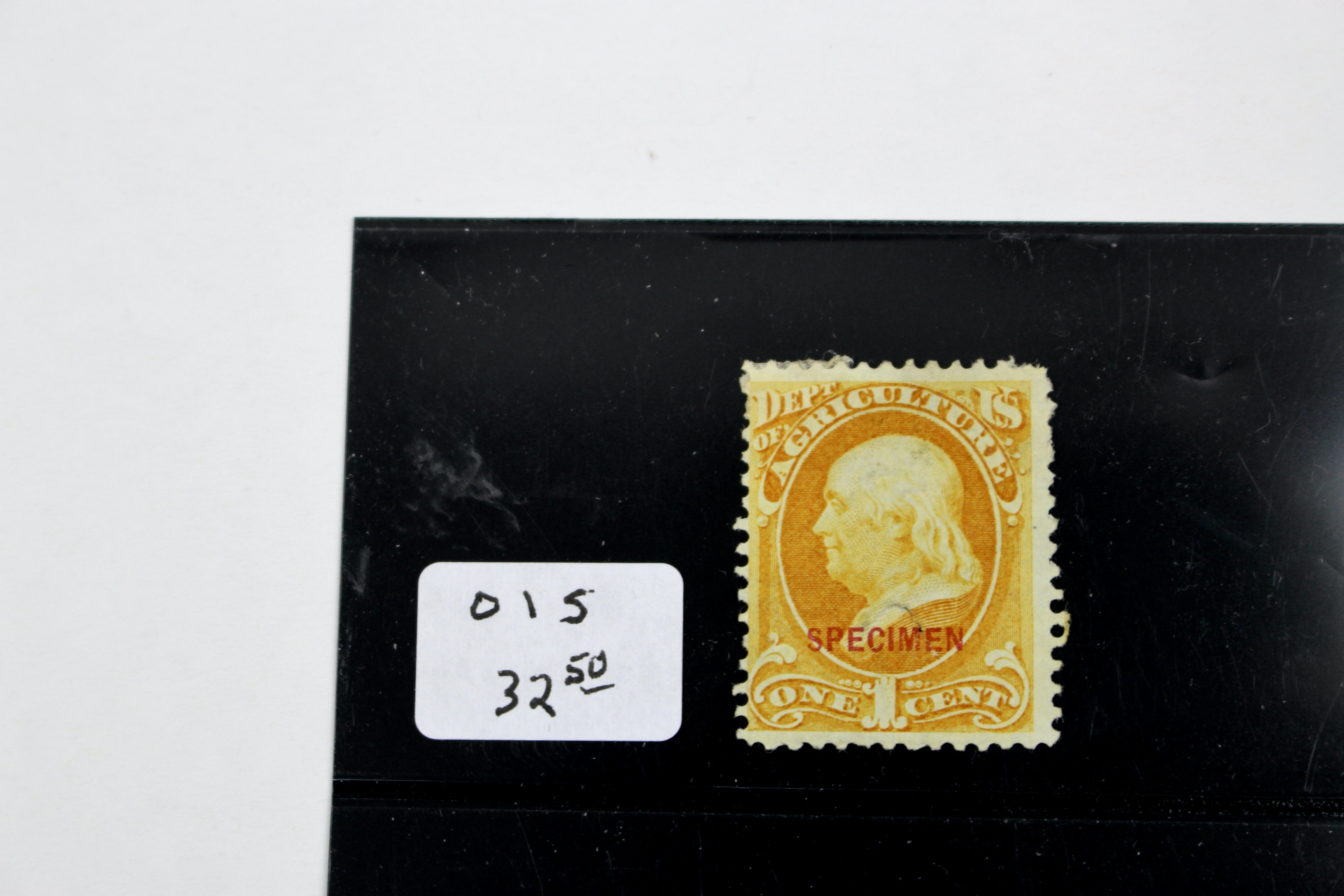 Four Different Specimen Official U.S. Stamps