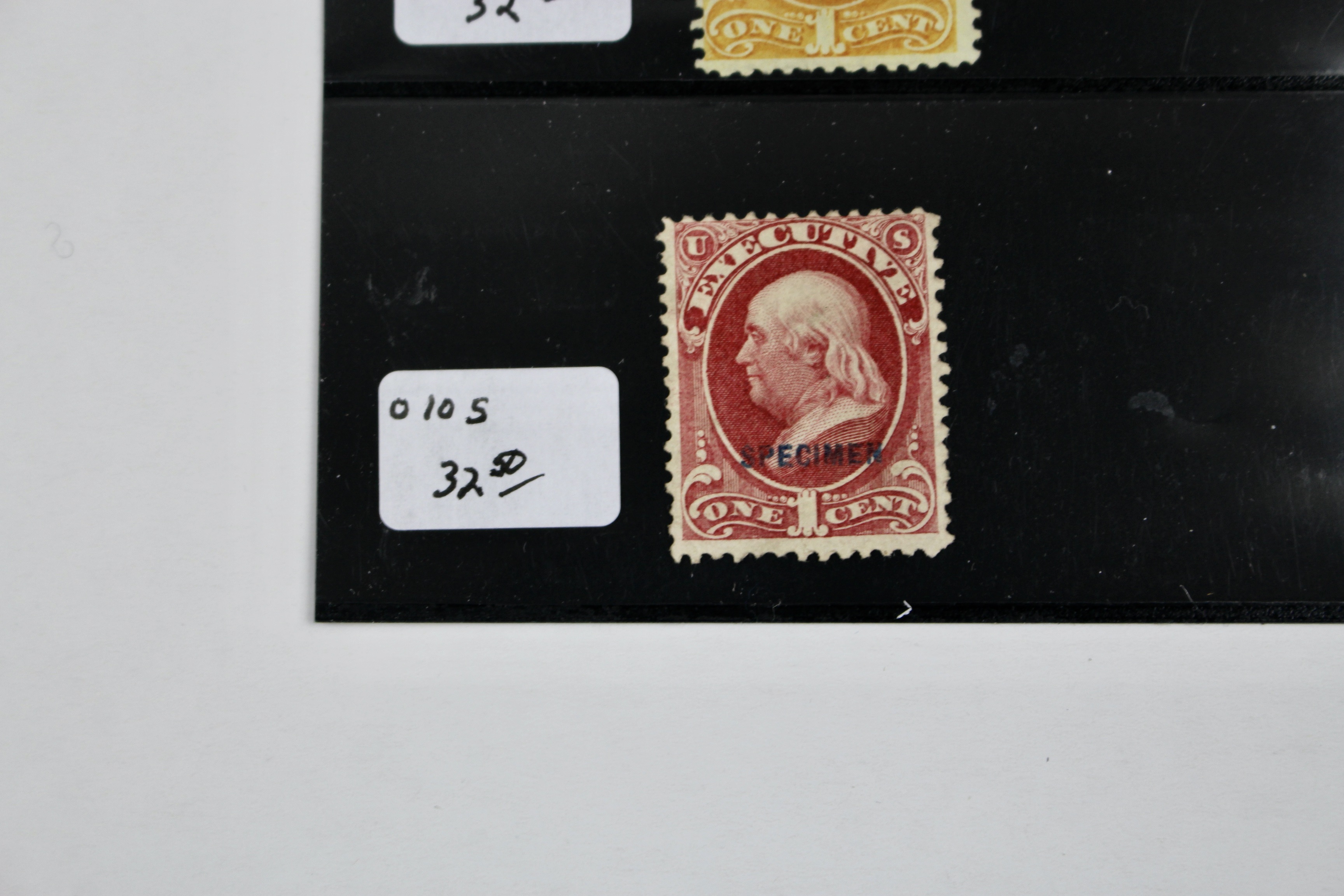 Four Different Specimen Official U.S. Stamps