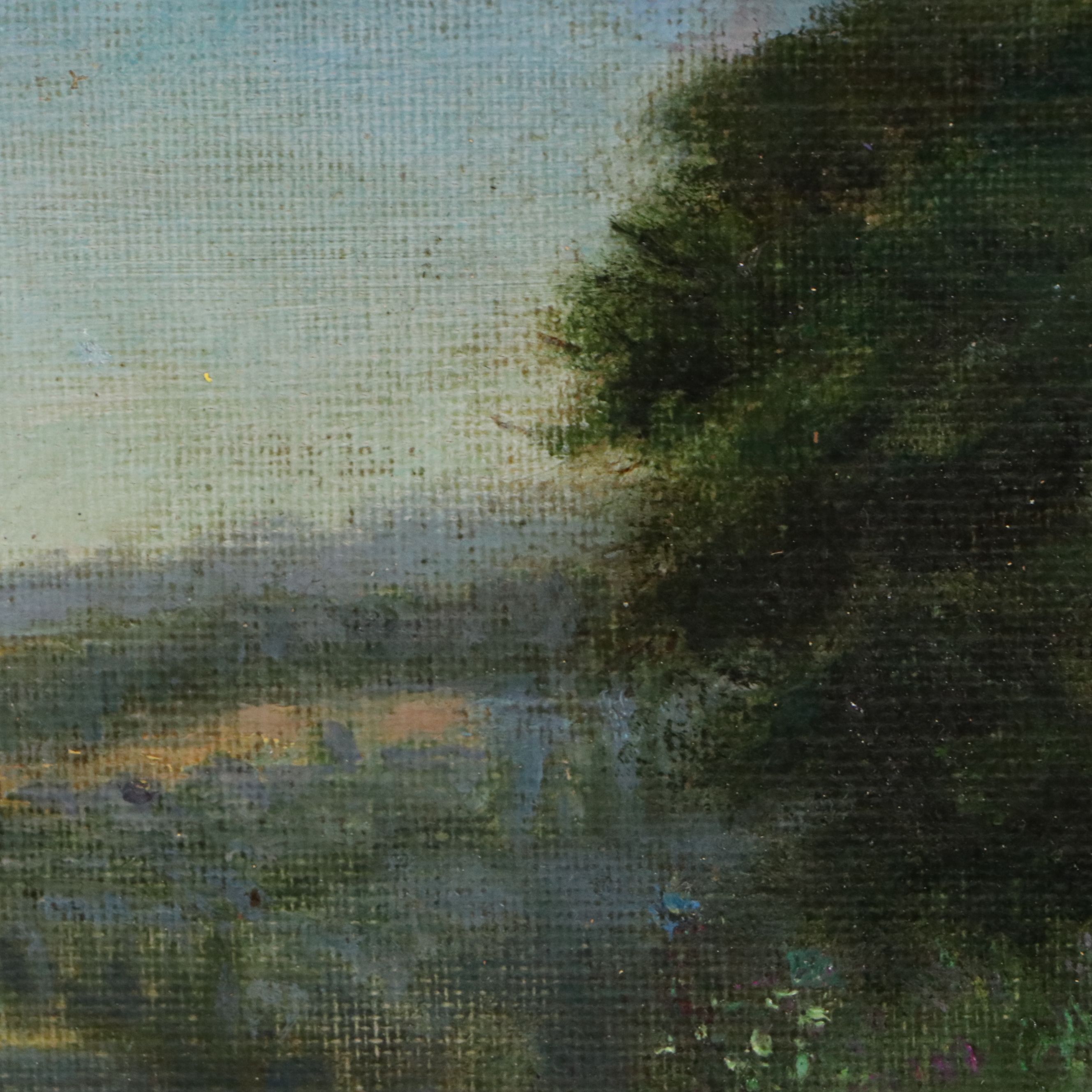 French School Landscape Oil Painting, Early 20th Century