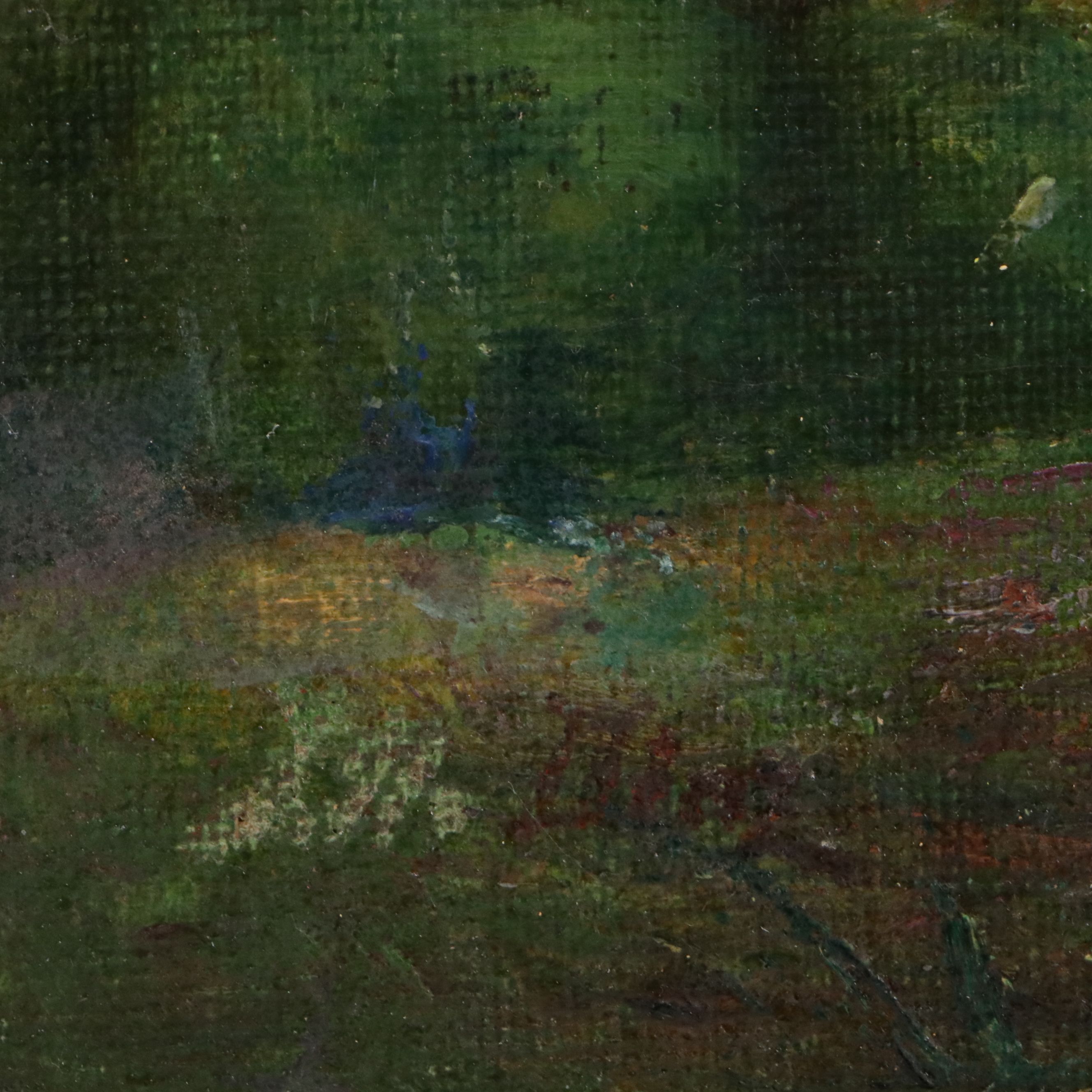 French School Landscape Oil Painting, Early 20th Century