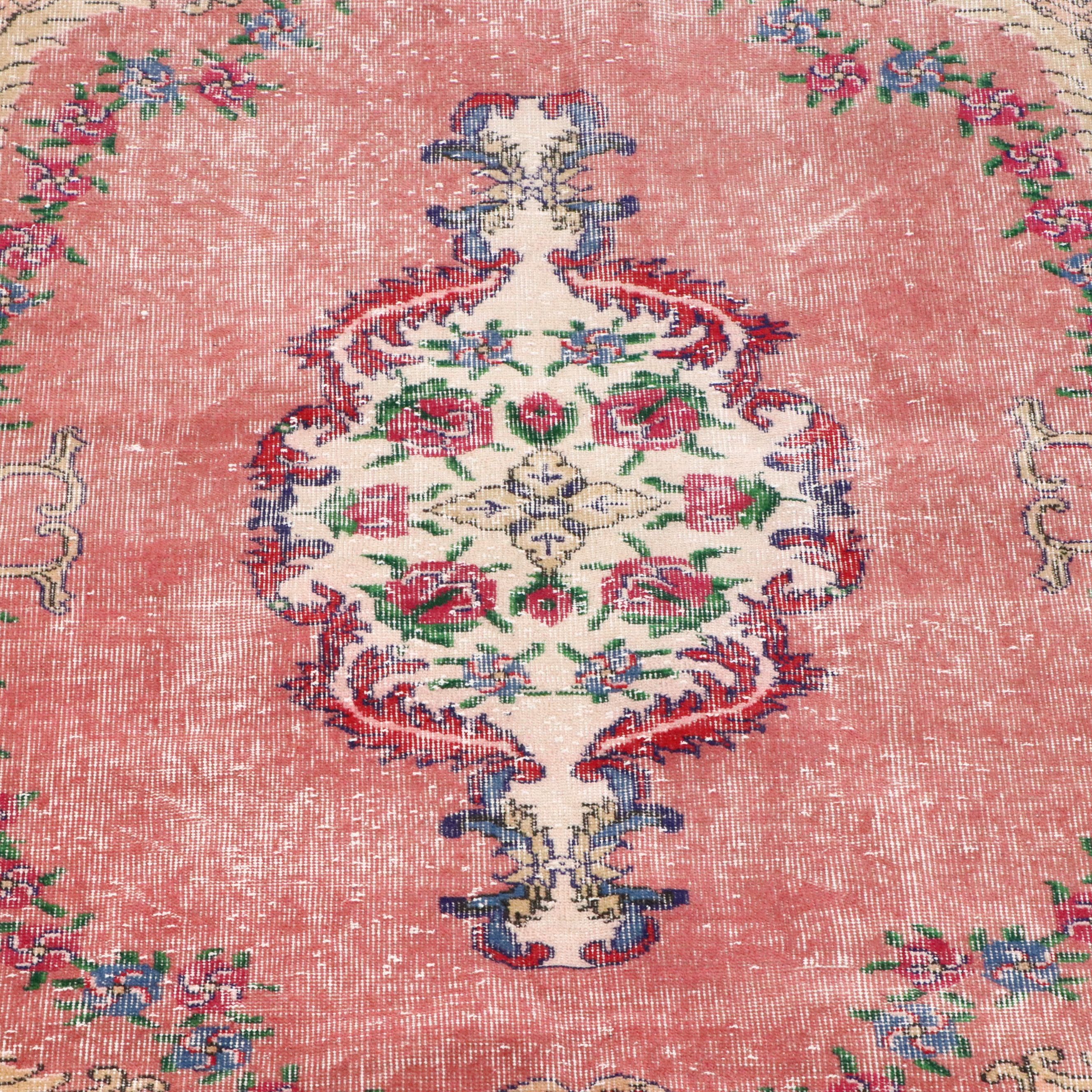 5'9 x 8'7 Hand-Knotted Turkish Area Rug