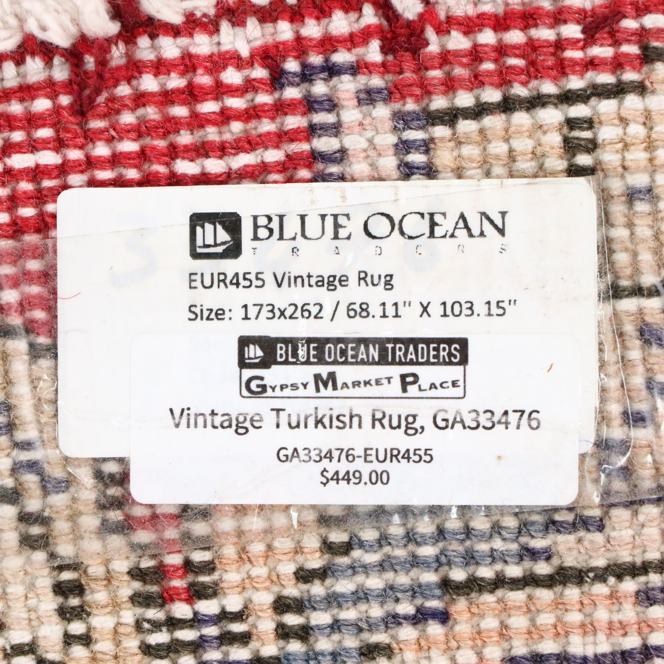 5'9 x 8'7 Hand-Knotted Turkish Area Rug