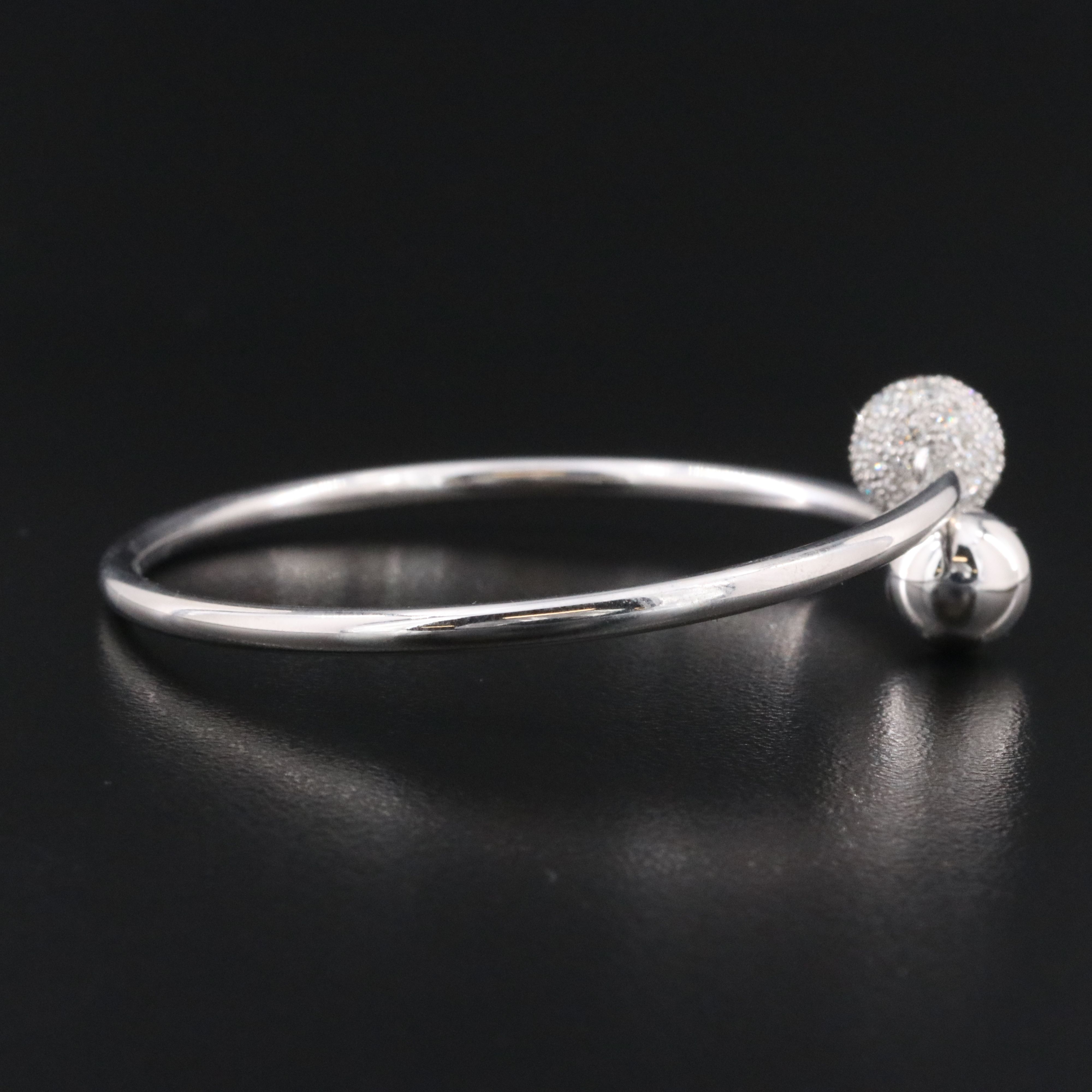 Tiffany & Co. HardWear 18K 0.73 CTW Diamond Ball Bypass Bracelet