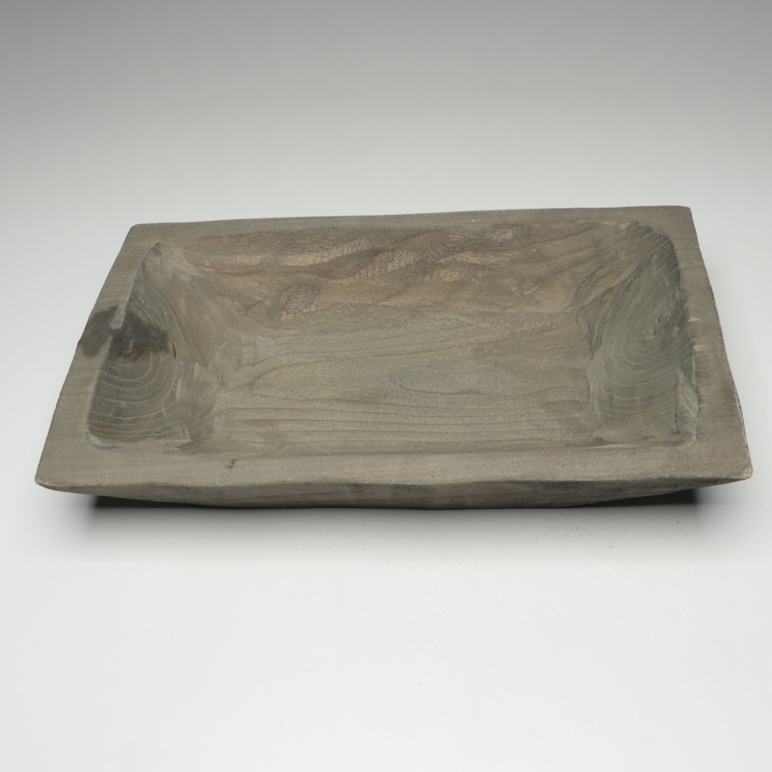 Primitive Style Wooden Decorative Nesting Dough Bowls