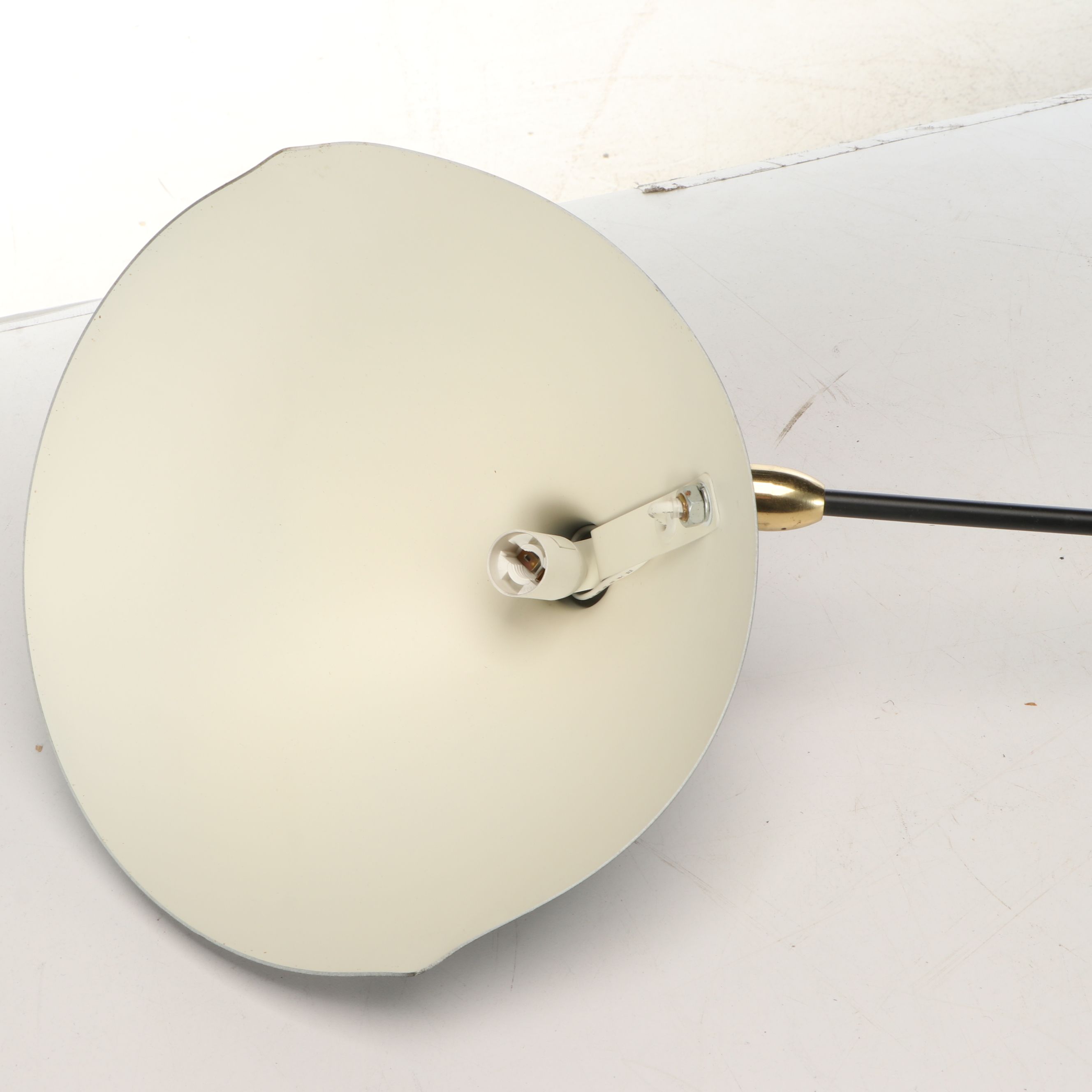 French Industrial Style Matte Black Pivoting Wall Lights, Manner of Mouille