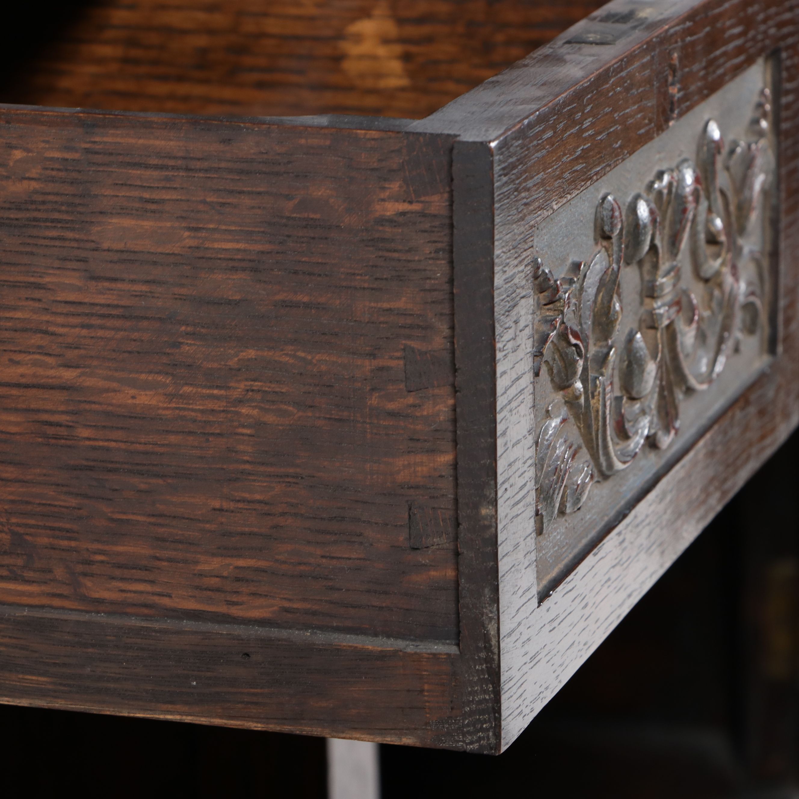 Jacobean Revival Oak Court Cupboard