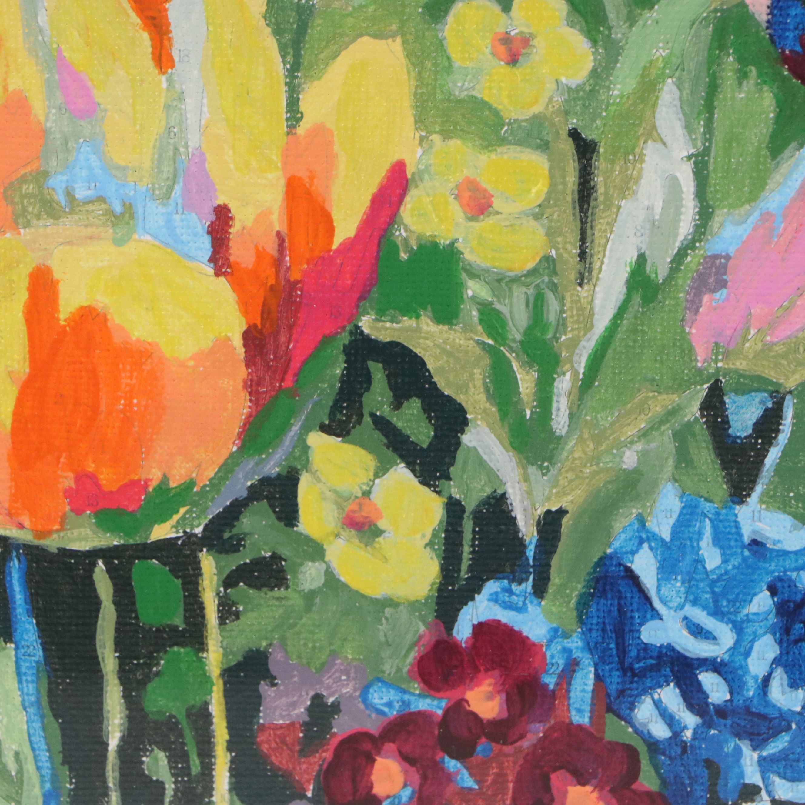 Brittony Martin Acrylic Painting "Spring Garden," 2026