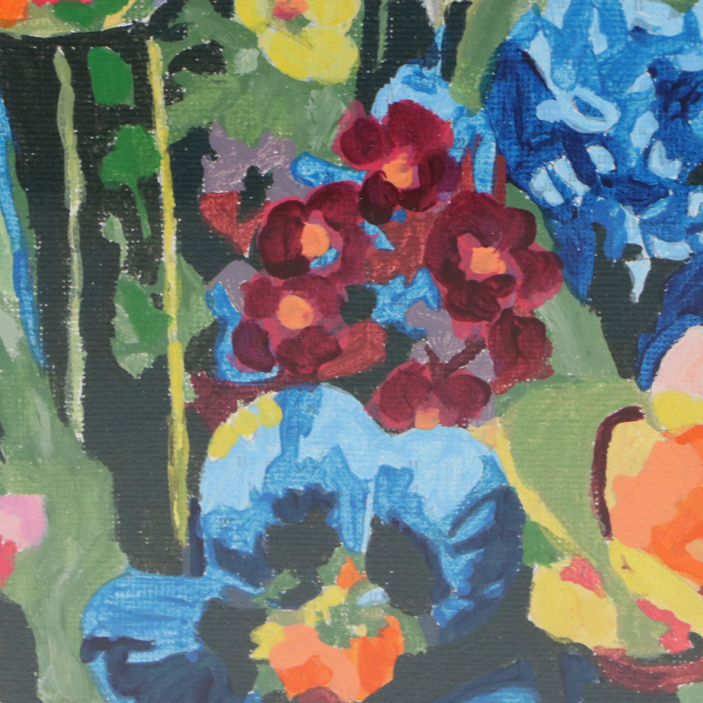 Brittony Martin Acrylic Painting "Spring Garden," 2026