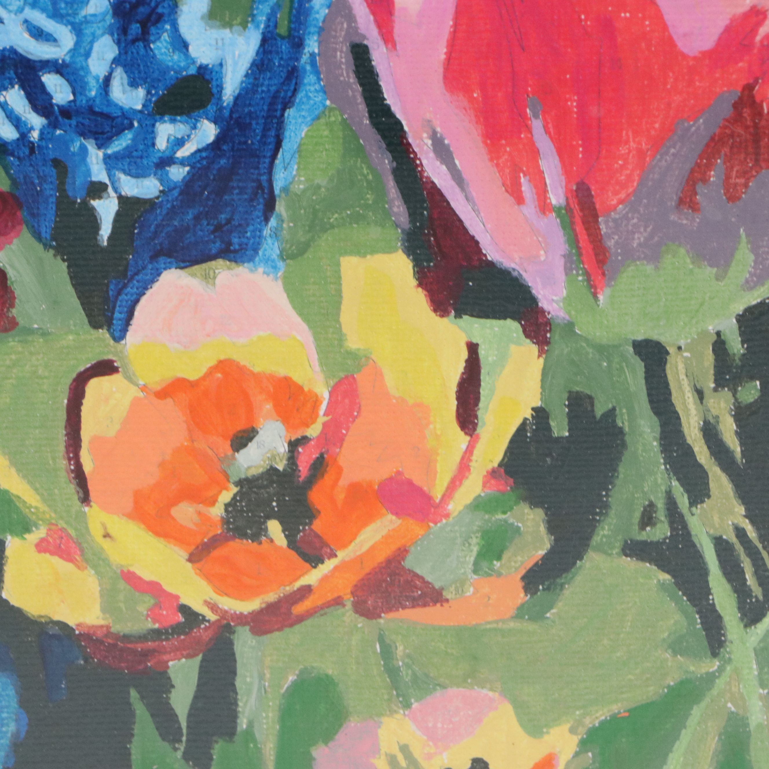 Brittony Martin Acrylic Painting "Spring Garden," 2026