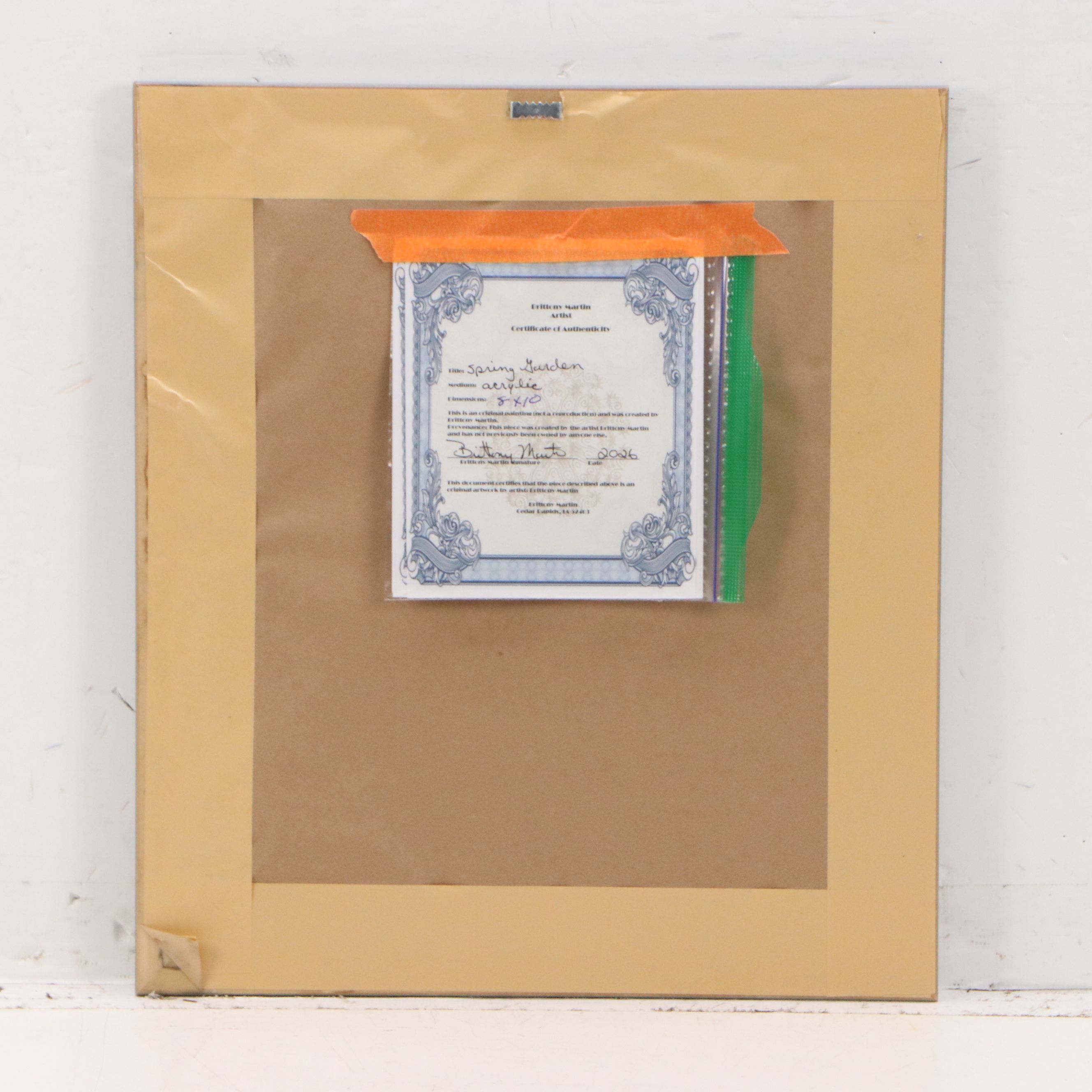 Brittony Martin Acrylic Painting "Spring Garden," 2026