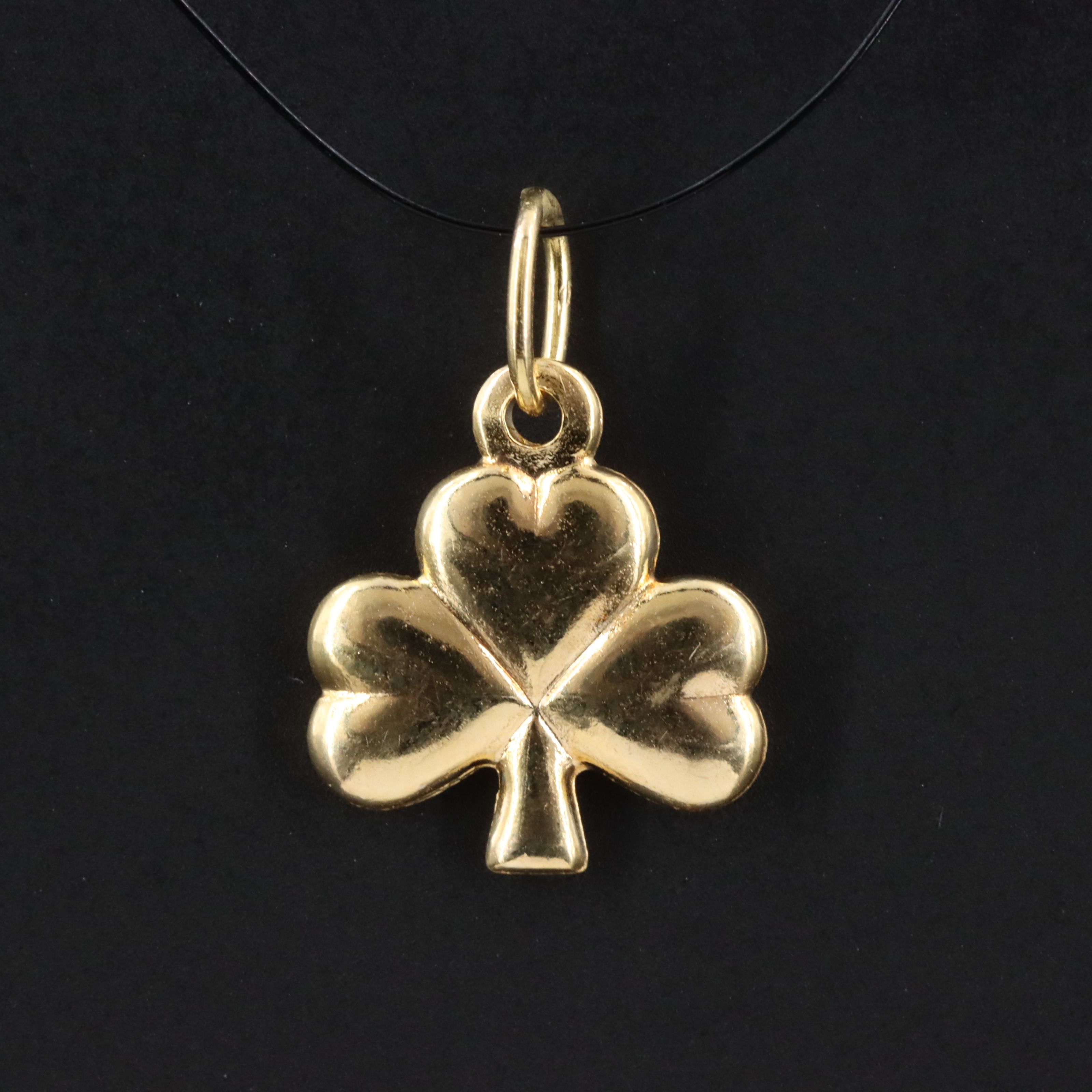 14K Clover Pendant