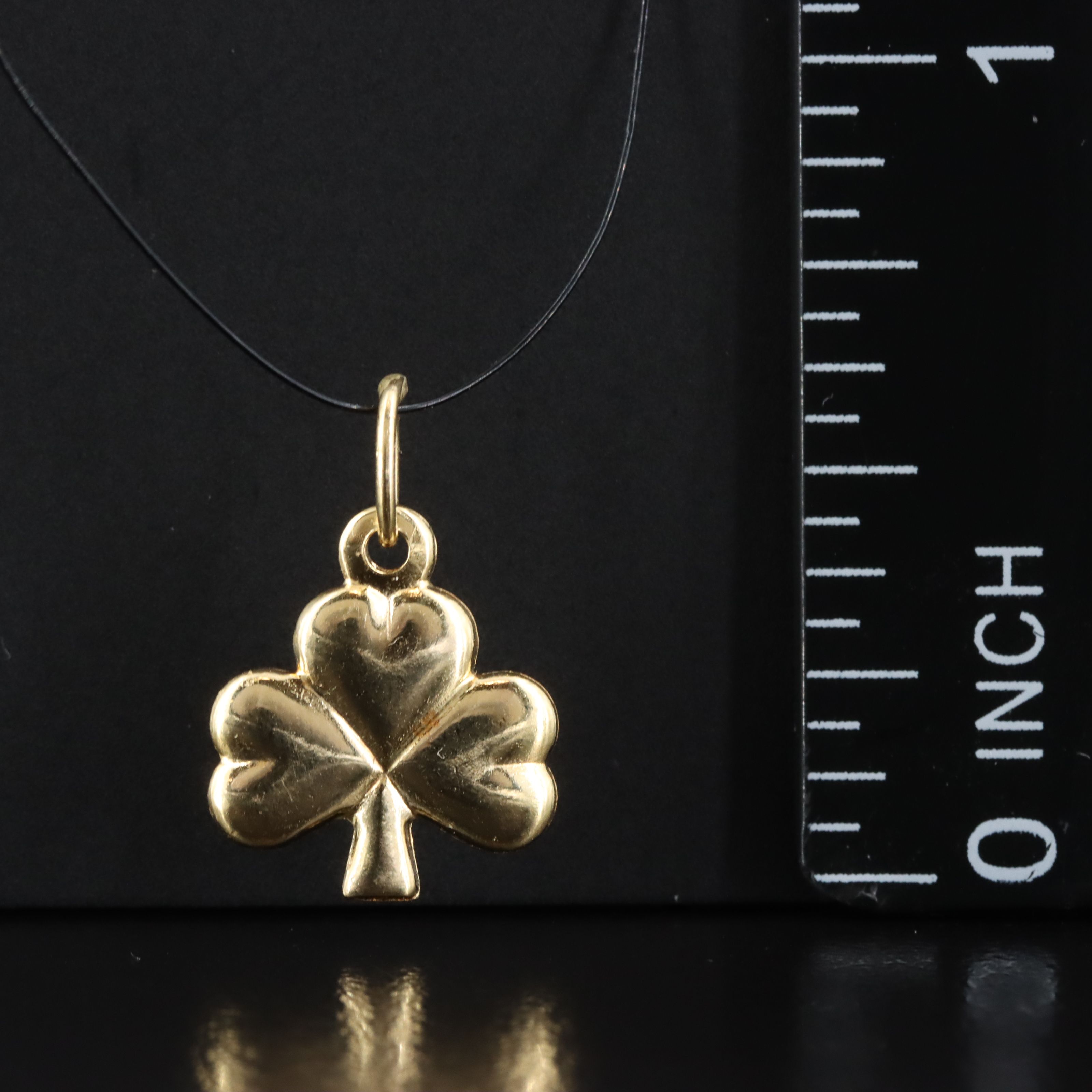14K Clover Pendant