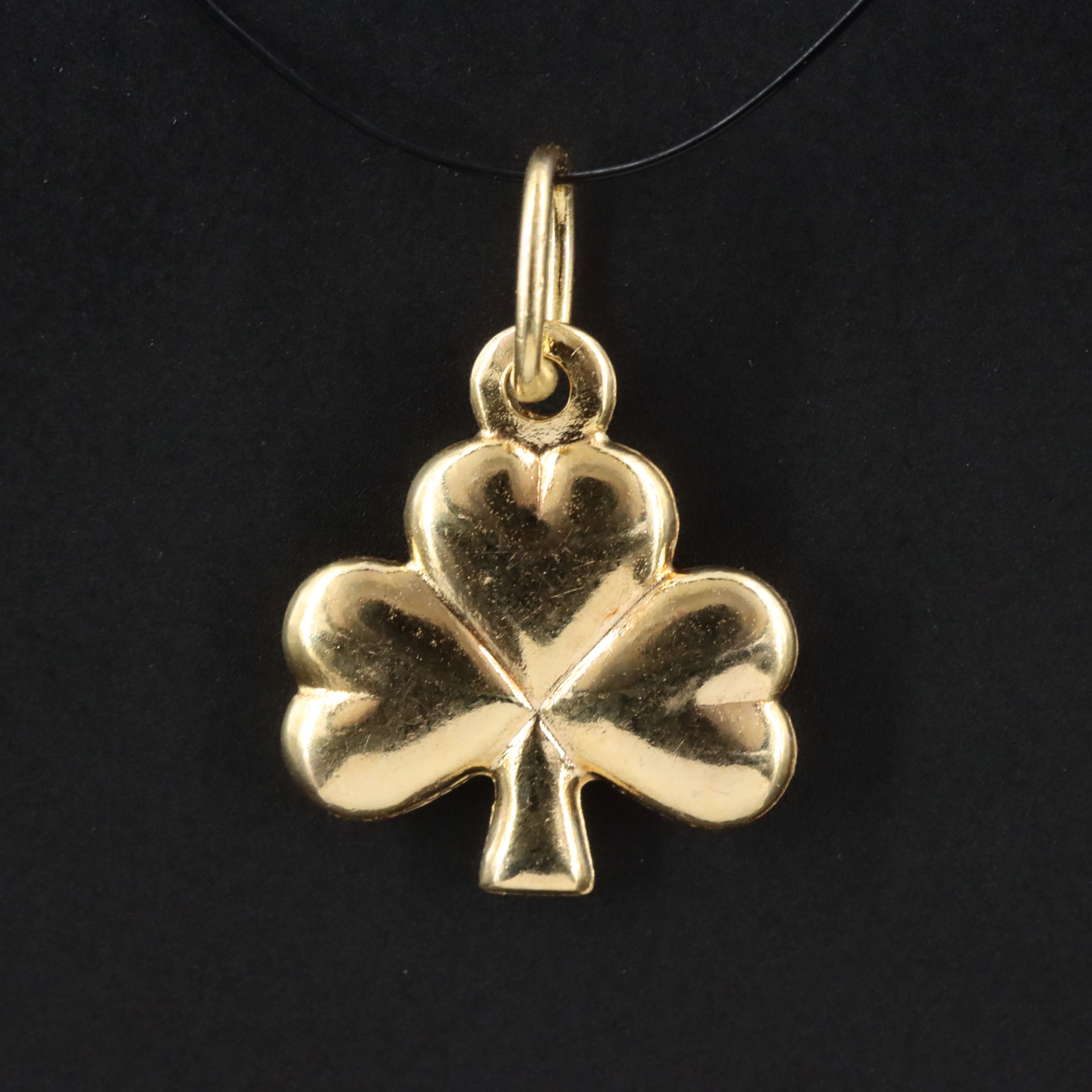 14K Clover Pendant
