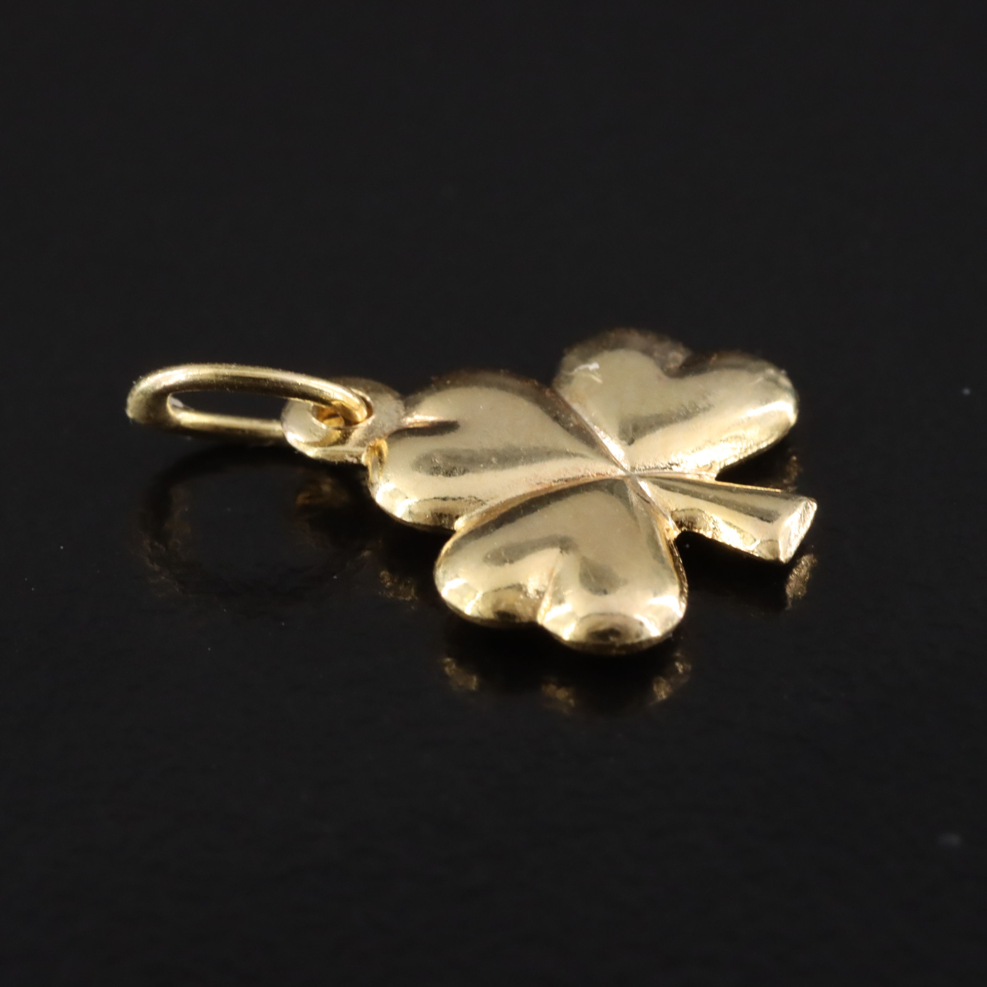 14K Clover Pendant