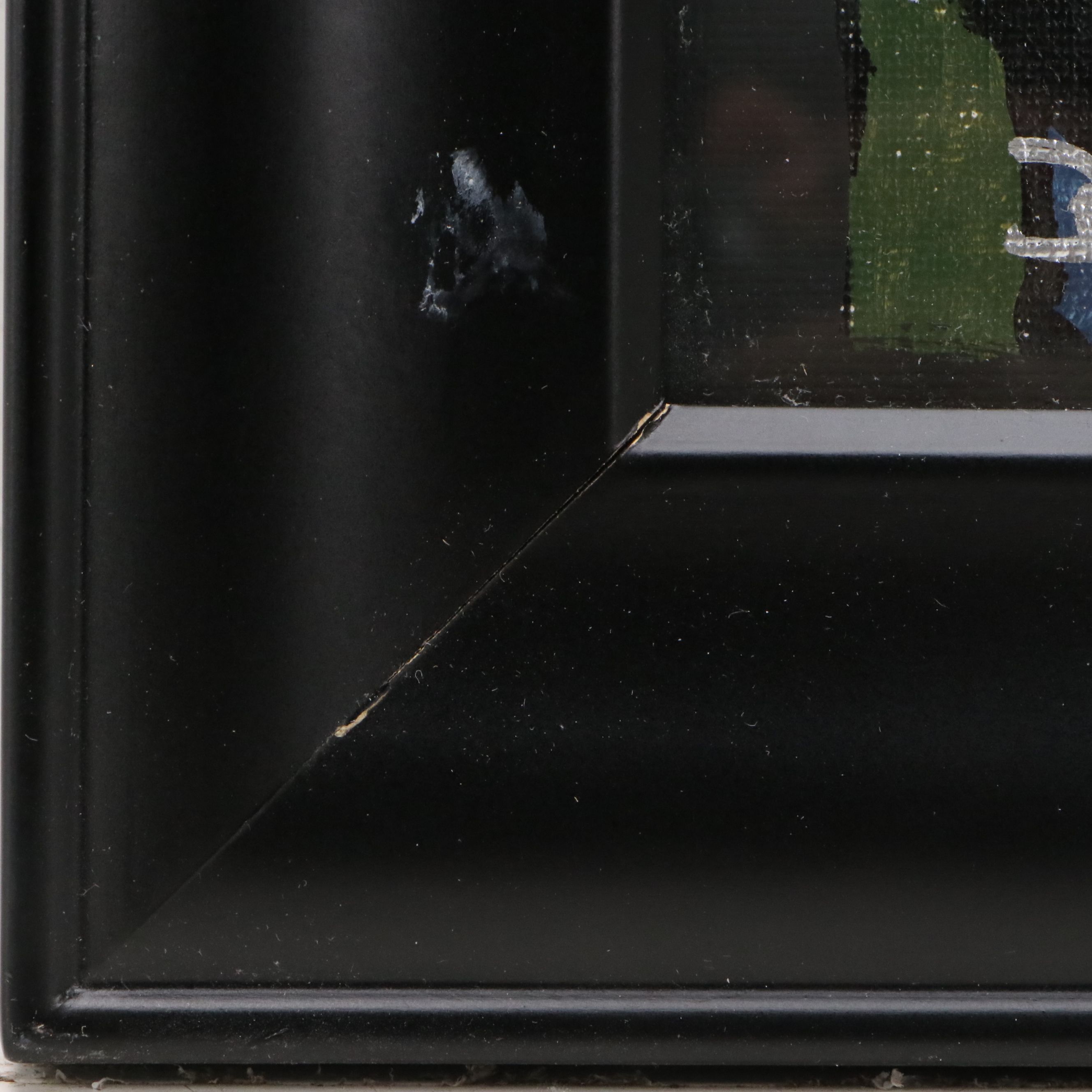 Brittony Martin Acrylic Painting of Stained Glass Morning Glories, Circa 2026