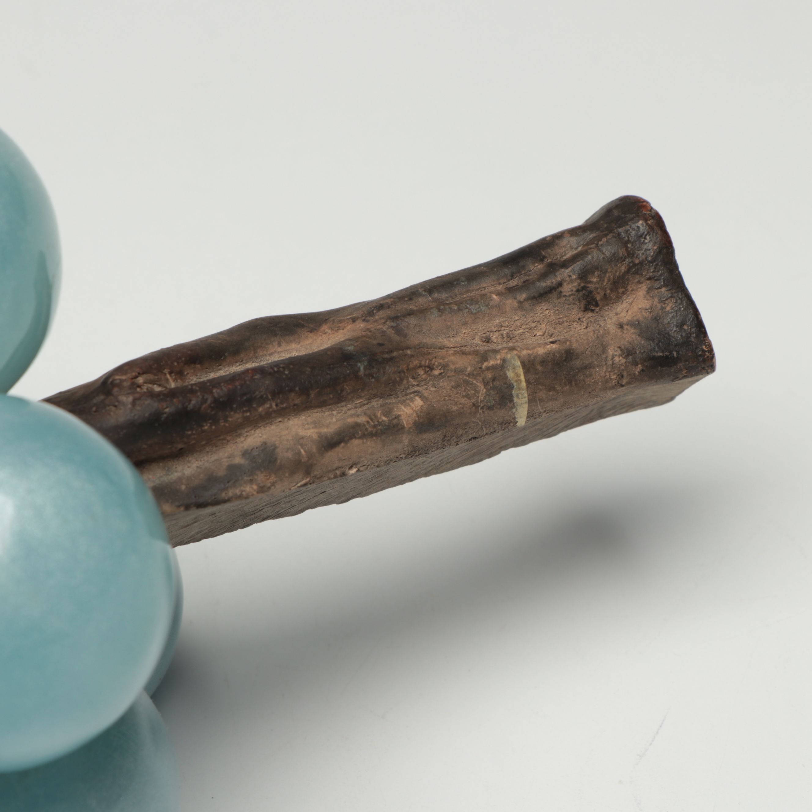 Blue Pearlescent Acrylic Grape Cluster Sculpture