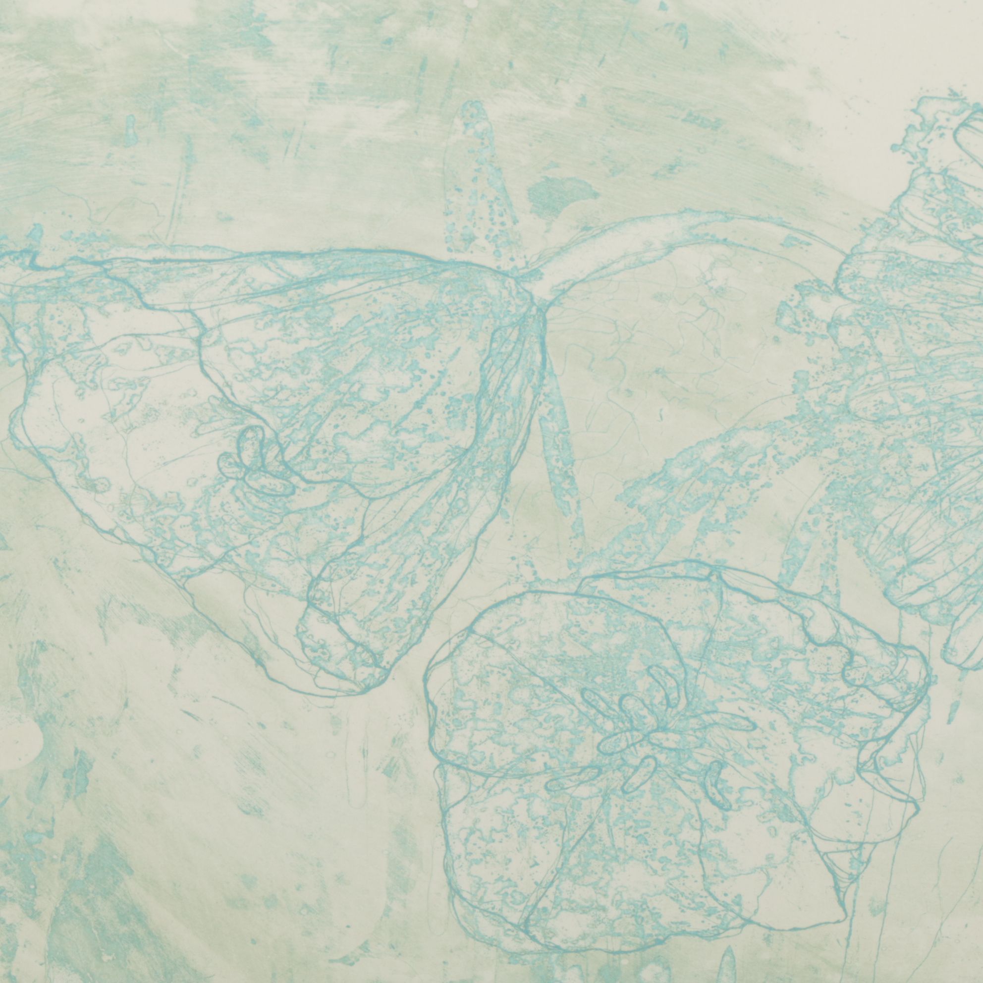 Miyuki Okawa Copper Plate Etching "Heartwarming," Late 20th Century