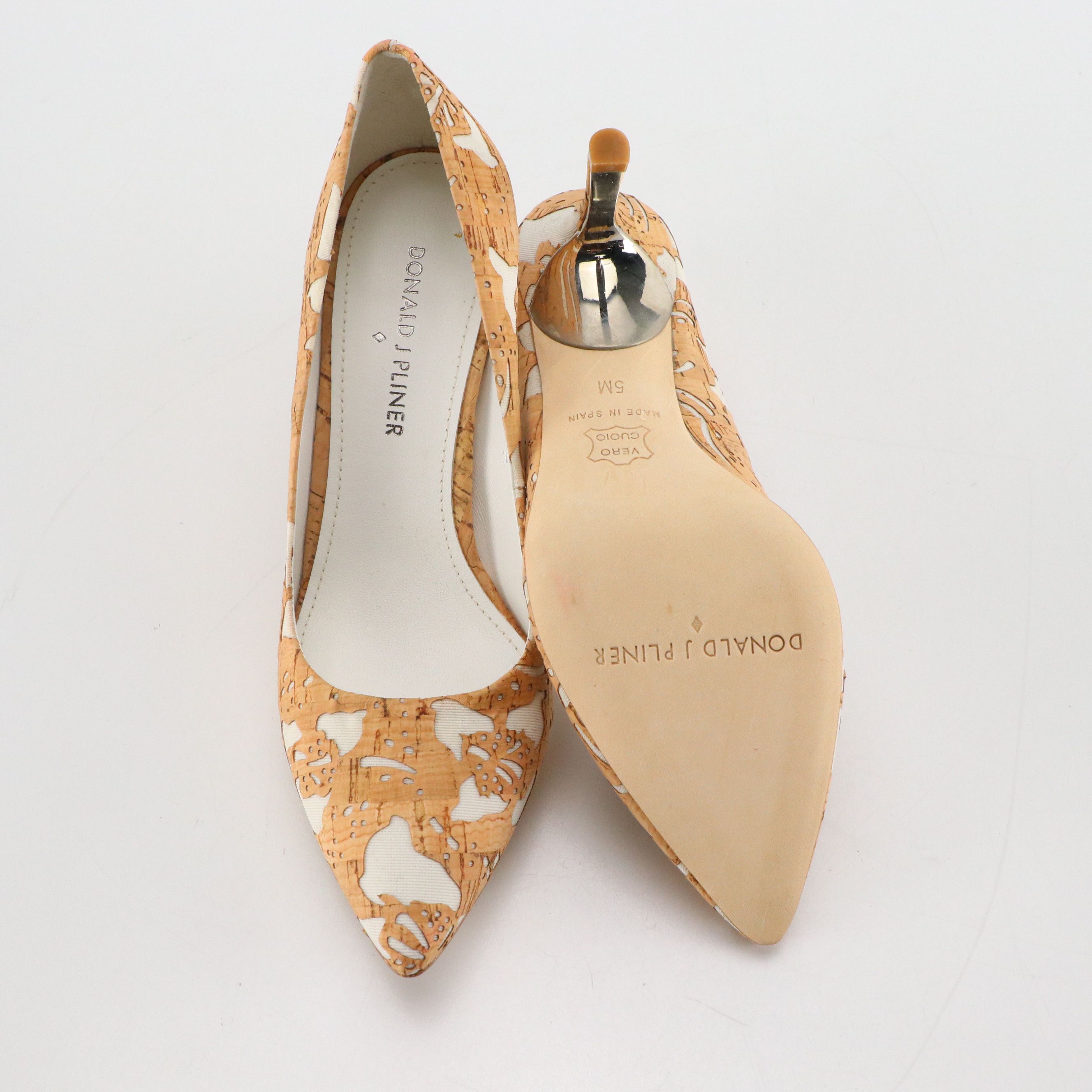 Sam Edelman Blue Suede Ankle Wrap and Donald J. Pliner Cork Pumps W/ More