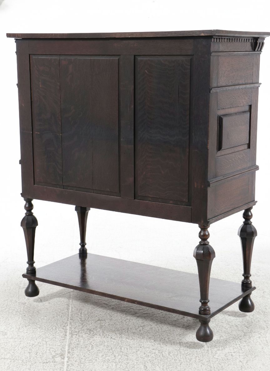 Jacobean Revival Oak Court Cupboard