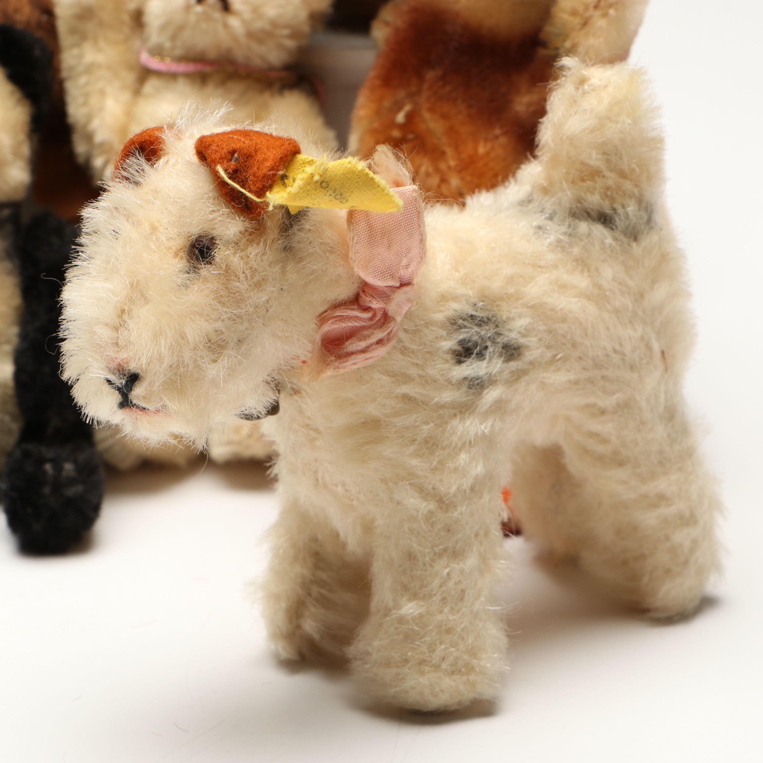 Steiff Squirrel, Dog with Other Small Stuffed Animals, Mid-20th Century