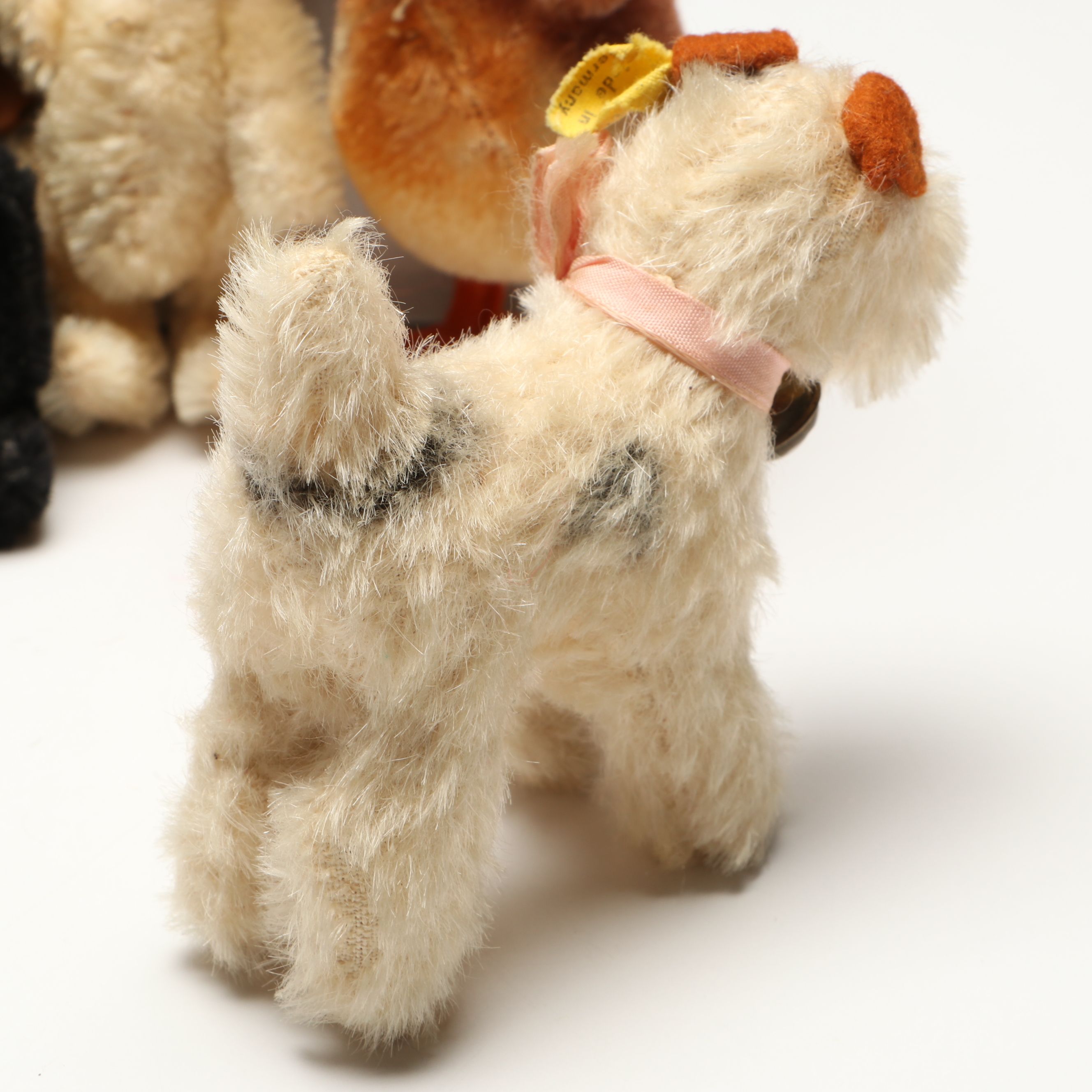 Steiff Squirrel, Dog with Other Small Stuffed Animals, Mid-20th Century