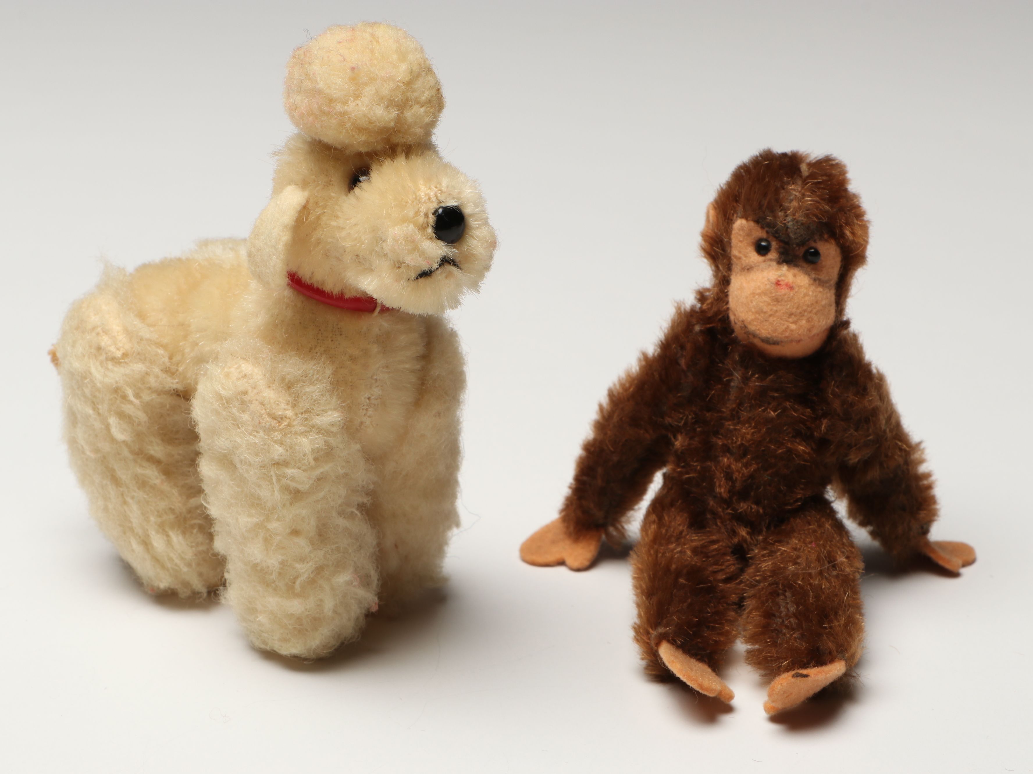 Steiff Squirrel, Dog with Other Small Stuffed Animals, Mid-20th Century