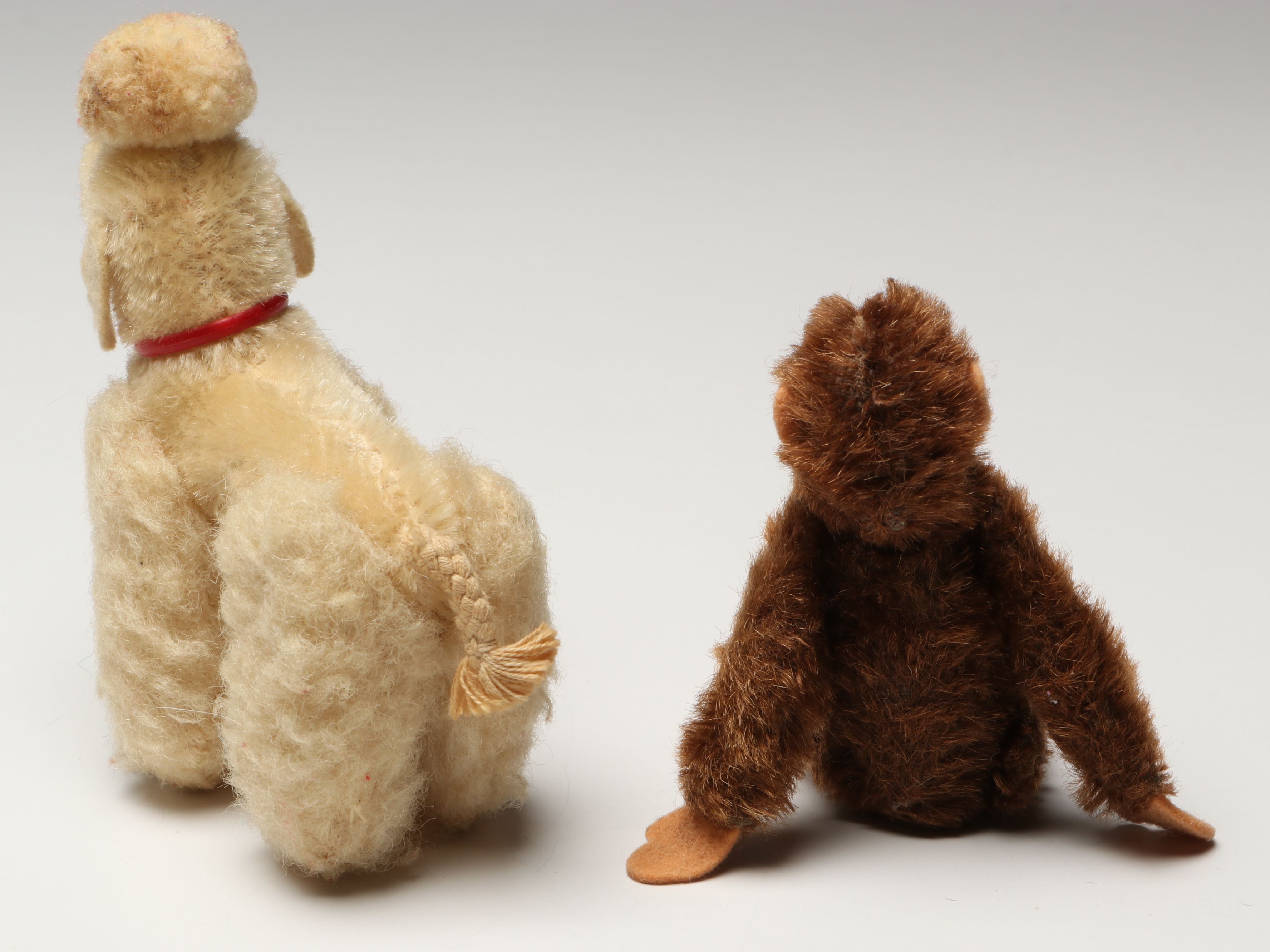 Steiff Squirrel, Dog with Other Small Stuffed Animals, Mid-20th Century