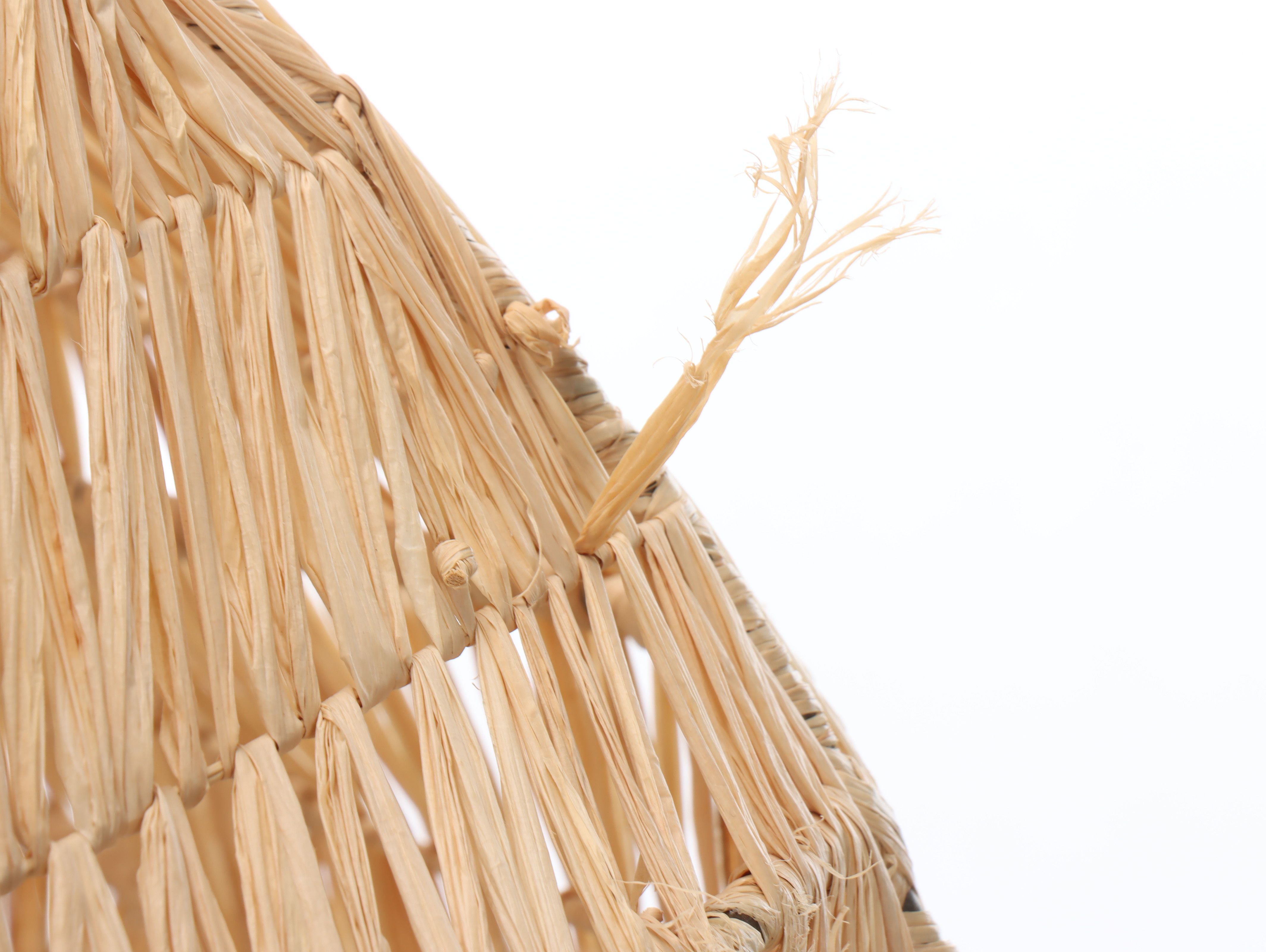 Monumental Woven Raffia Shade