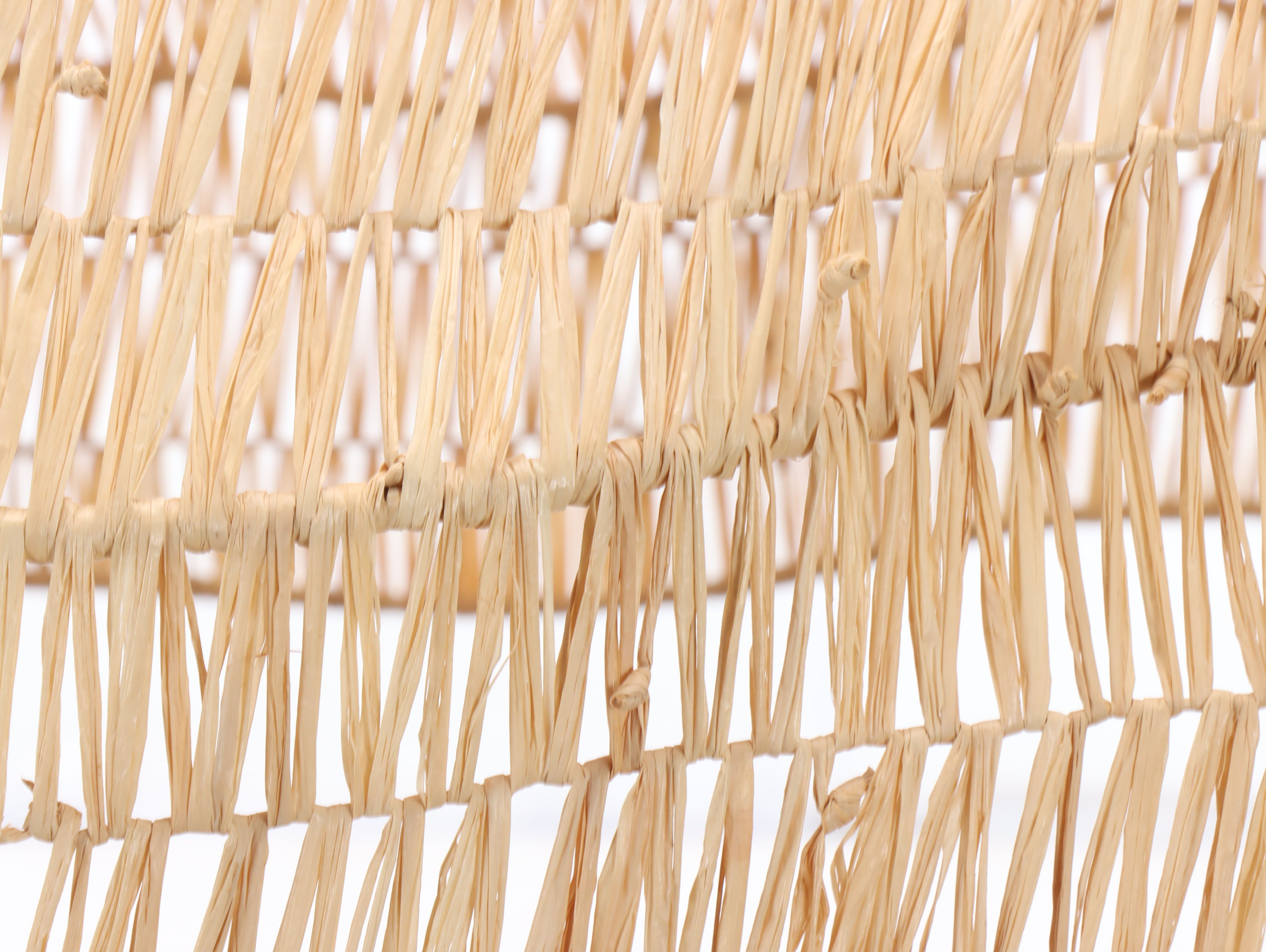 Monumental Woven Raffia Shade