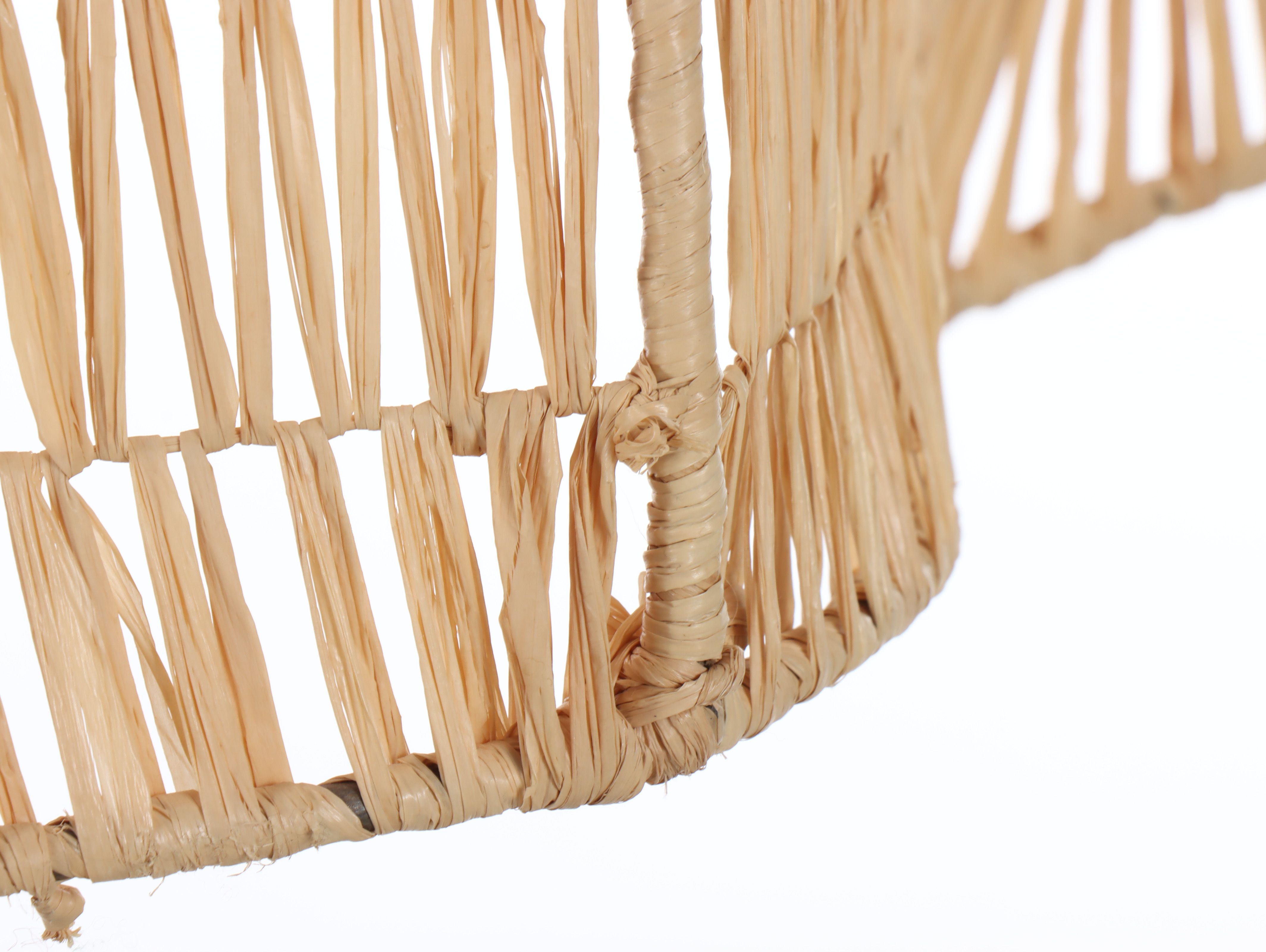 Monumental Woven Raffia Shade