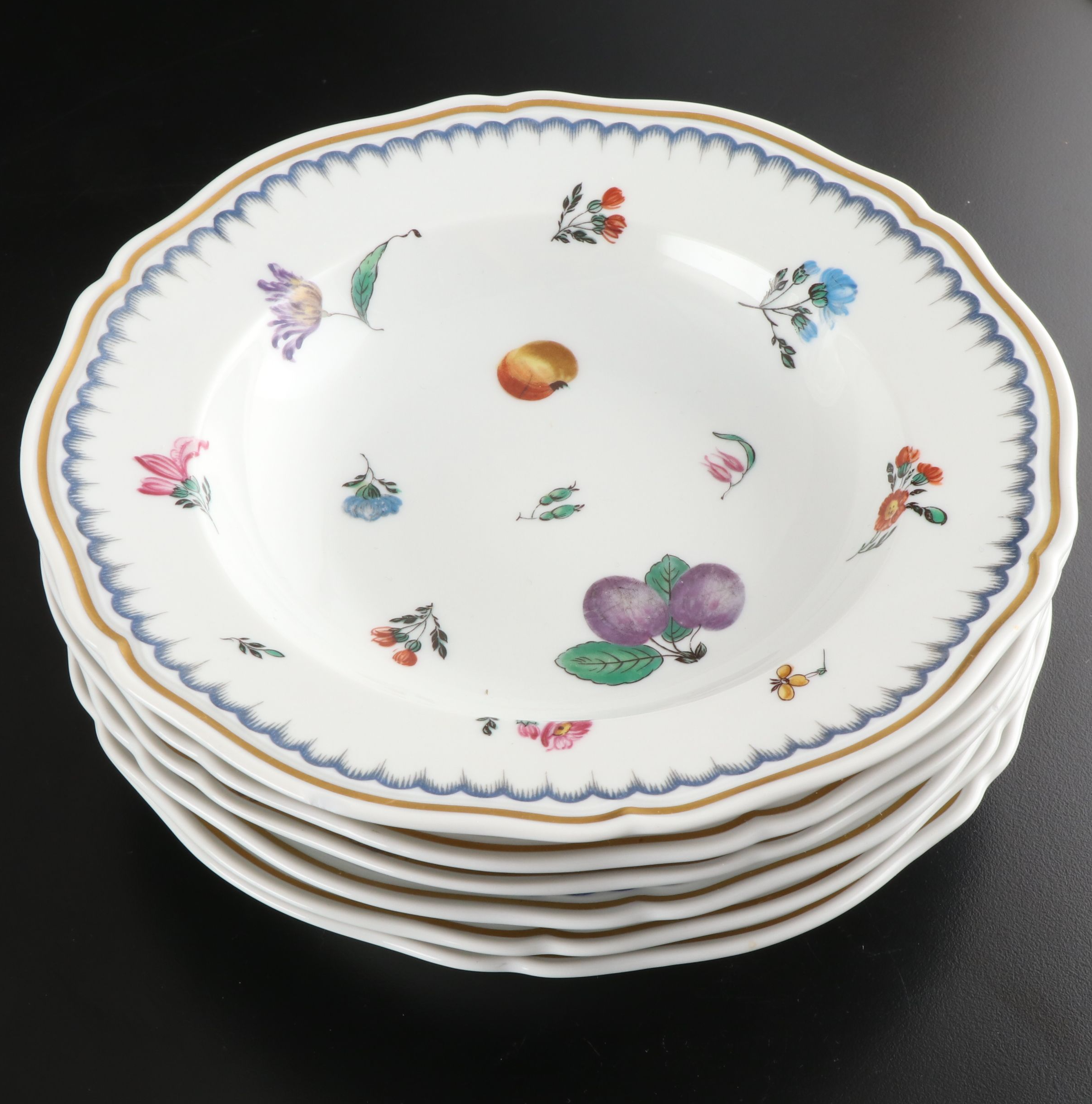 Richard Ginori "Italian Fruits" Porcelain Dinnerware, Mid to Late 20th Century
