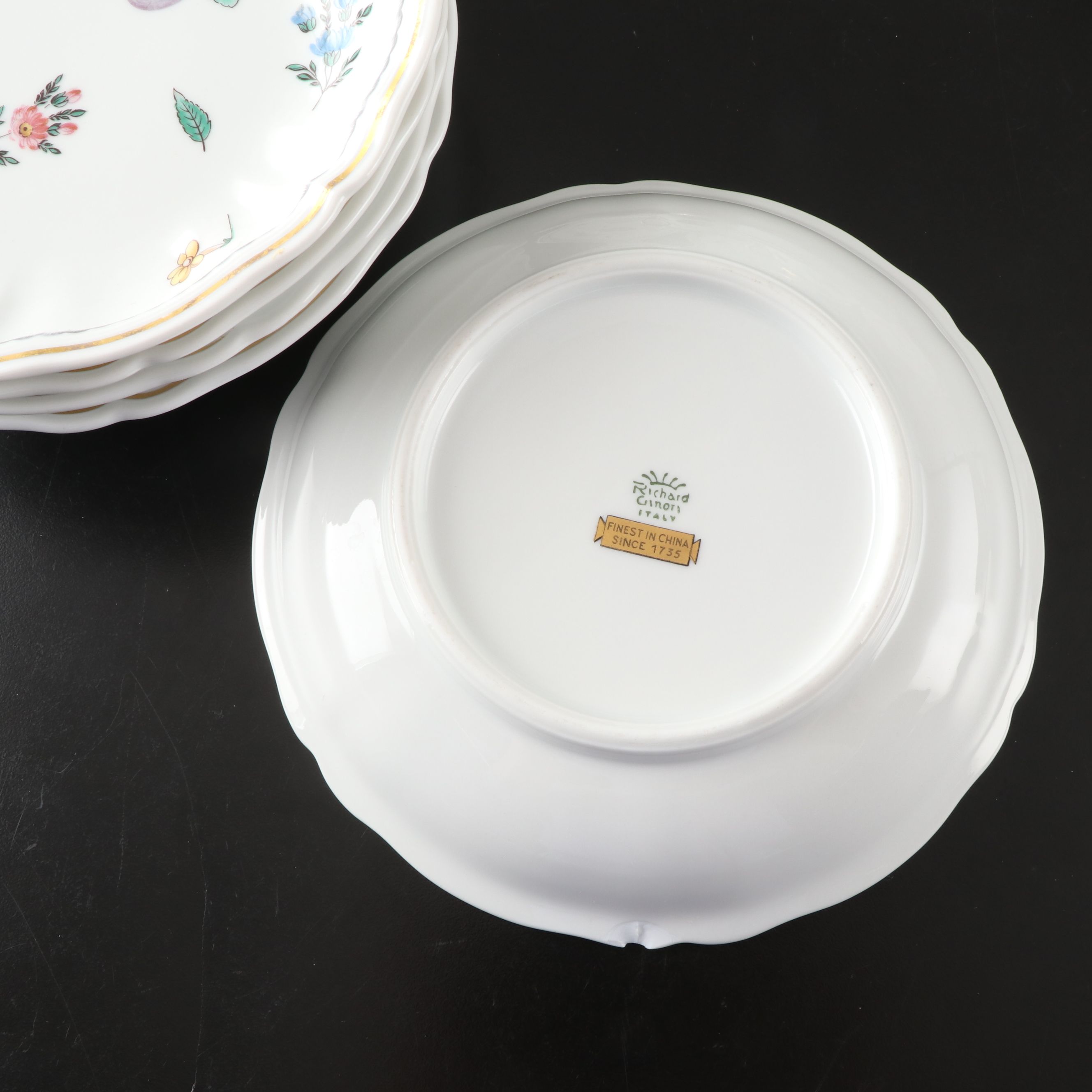 Richard Ginori "Italian Fruits" Porcelain Dinnerware, Mid to Late 20th Century