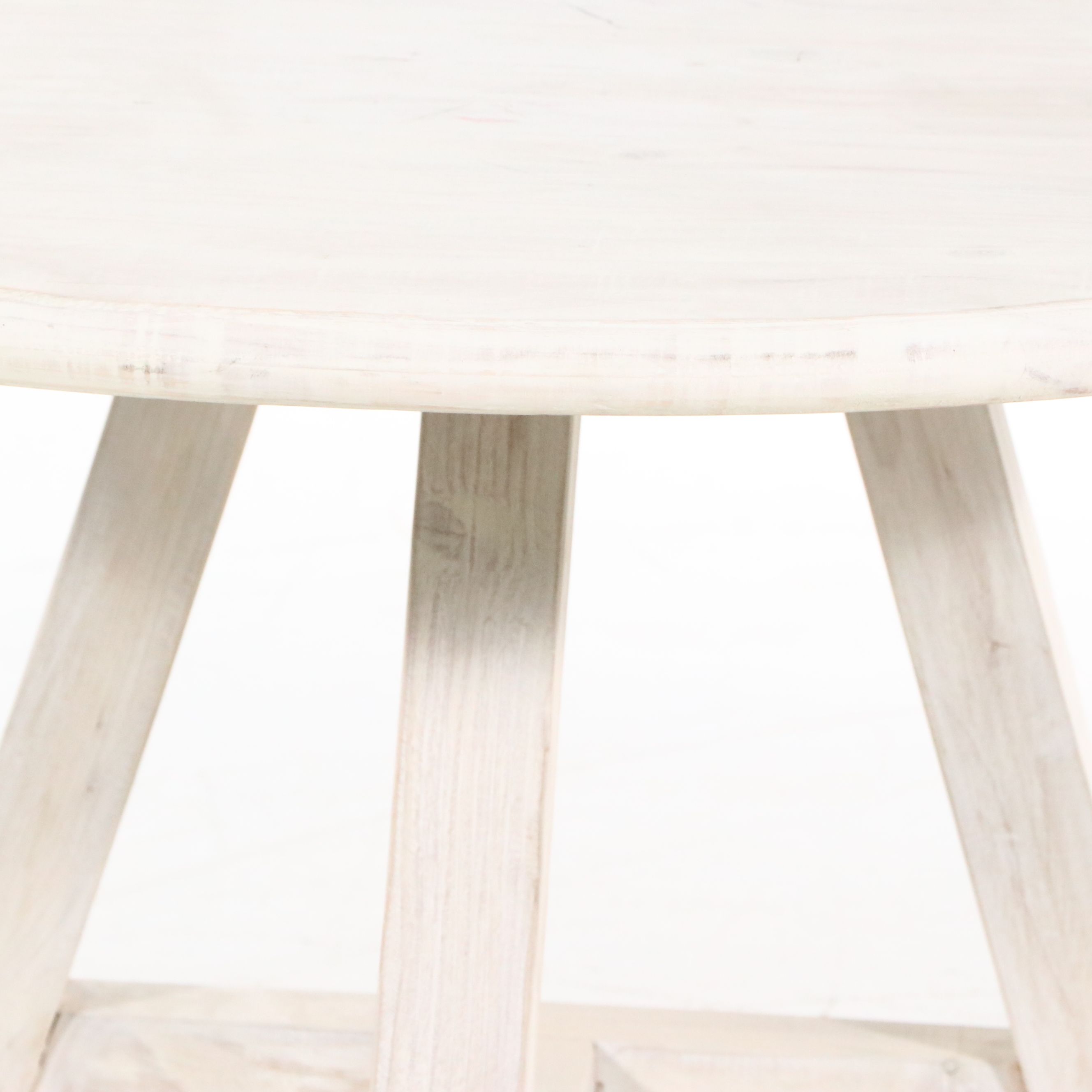 BOBO Intriguing Objects "Wagner" White Washed Pine Dining Table