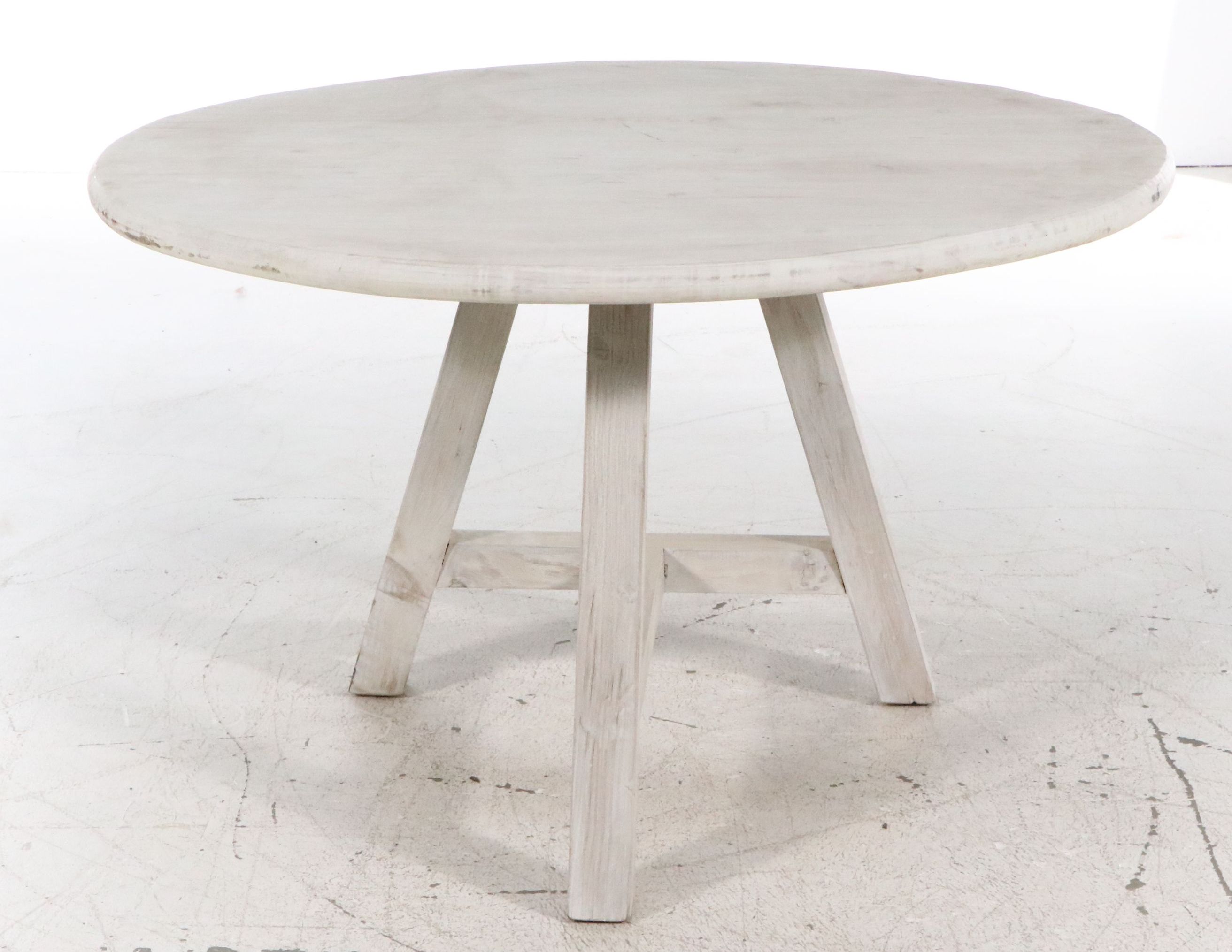 BOBO Intriguing Objects "Wagner" White Washed Pine Dining Table