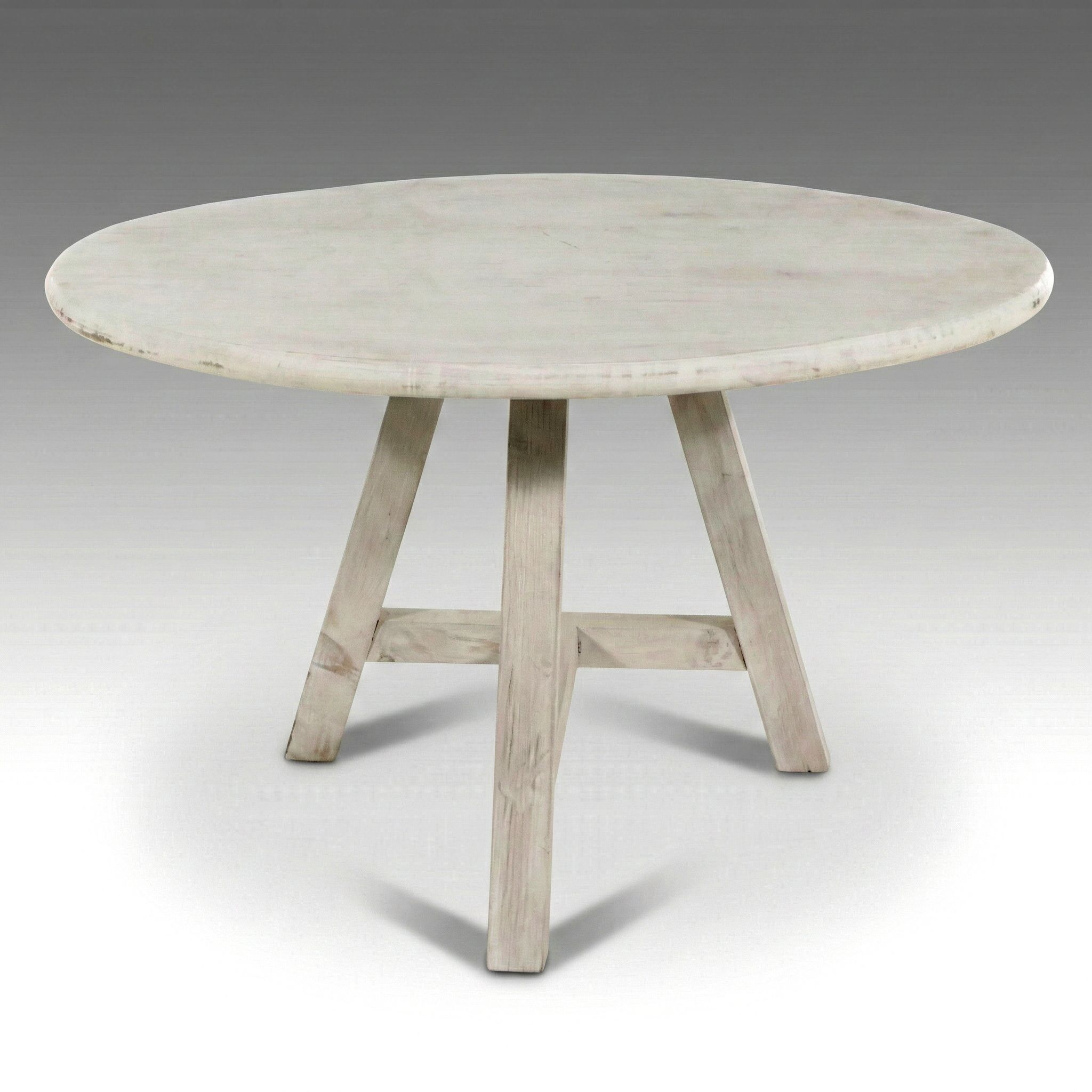 BOBO Intriguing Objects "Wagner" White Washed Pine Dining Table