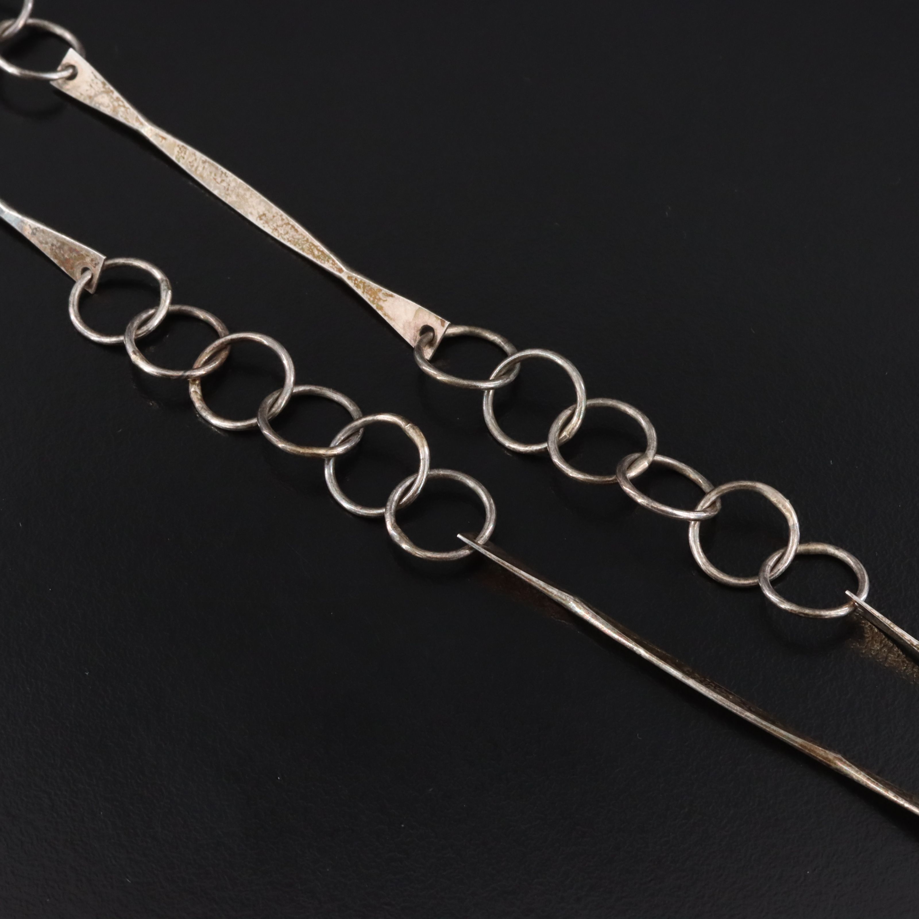 Sterling Fancy Link Necklace