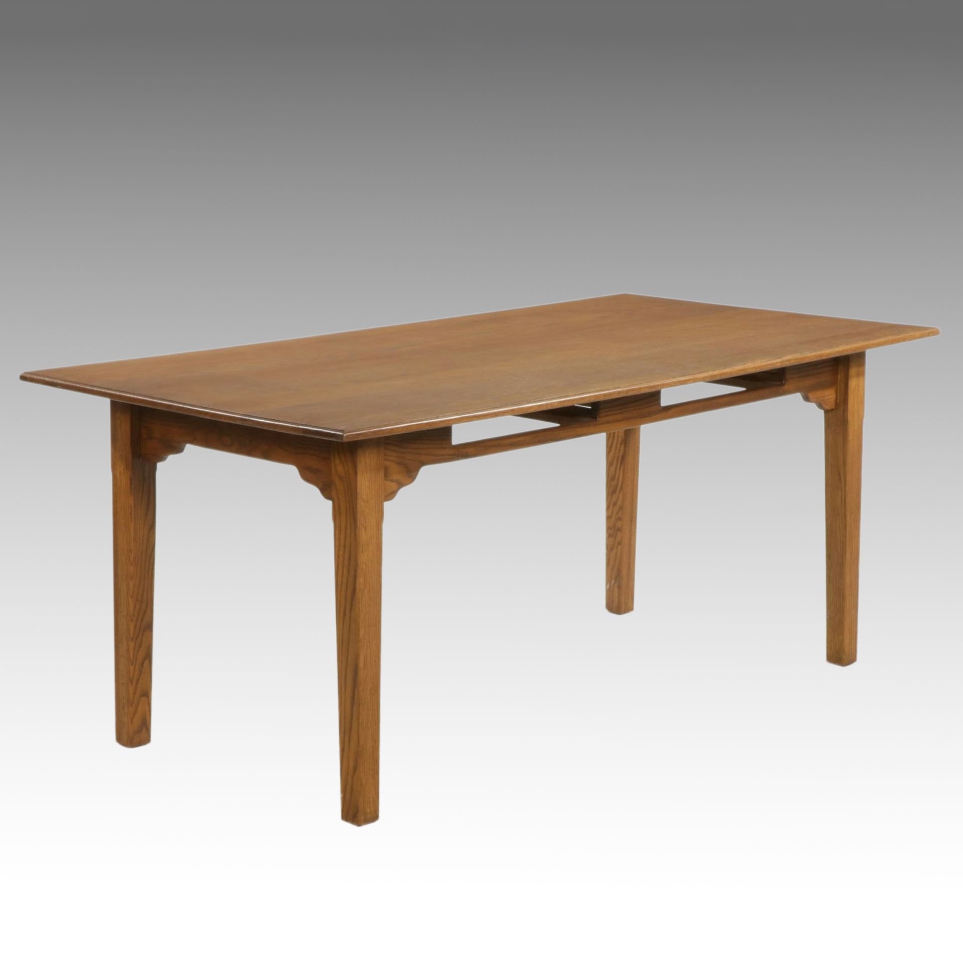 Oak Harvest Table, Late 20th to 21st Century