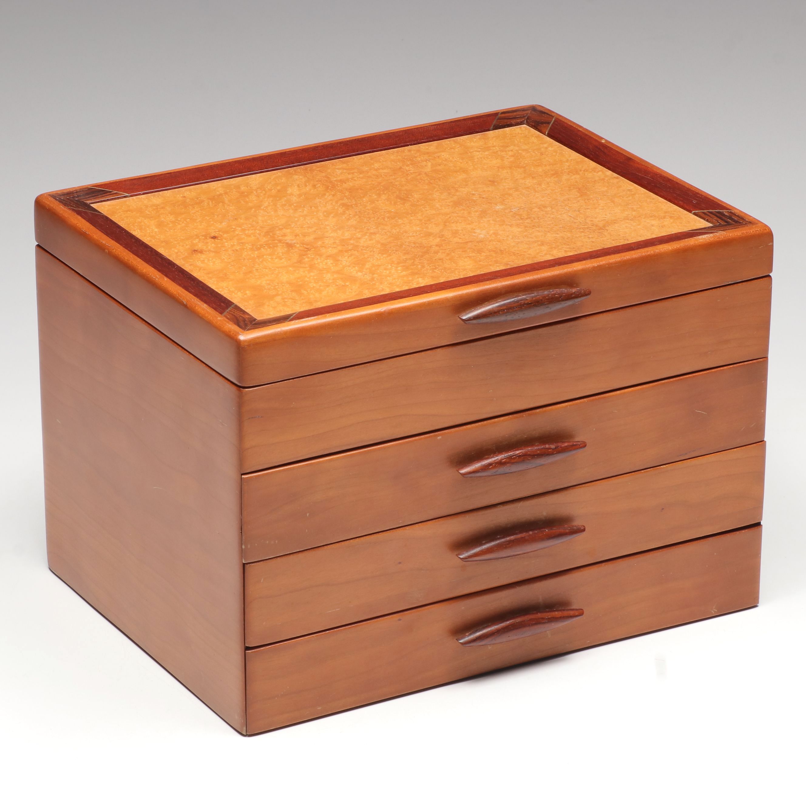 Michael Fisher for Heartwood Creations "Prairie I" Wooden Jewelry Box