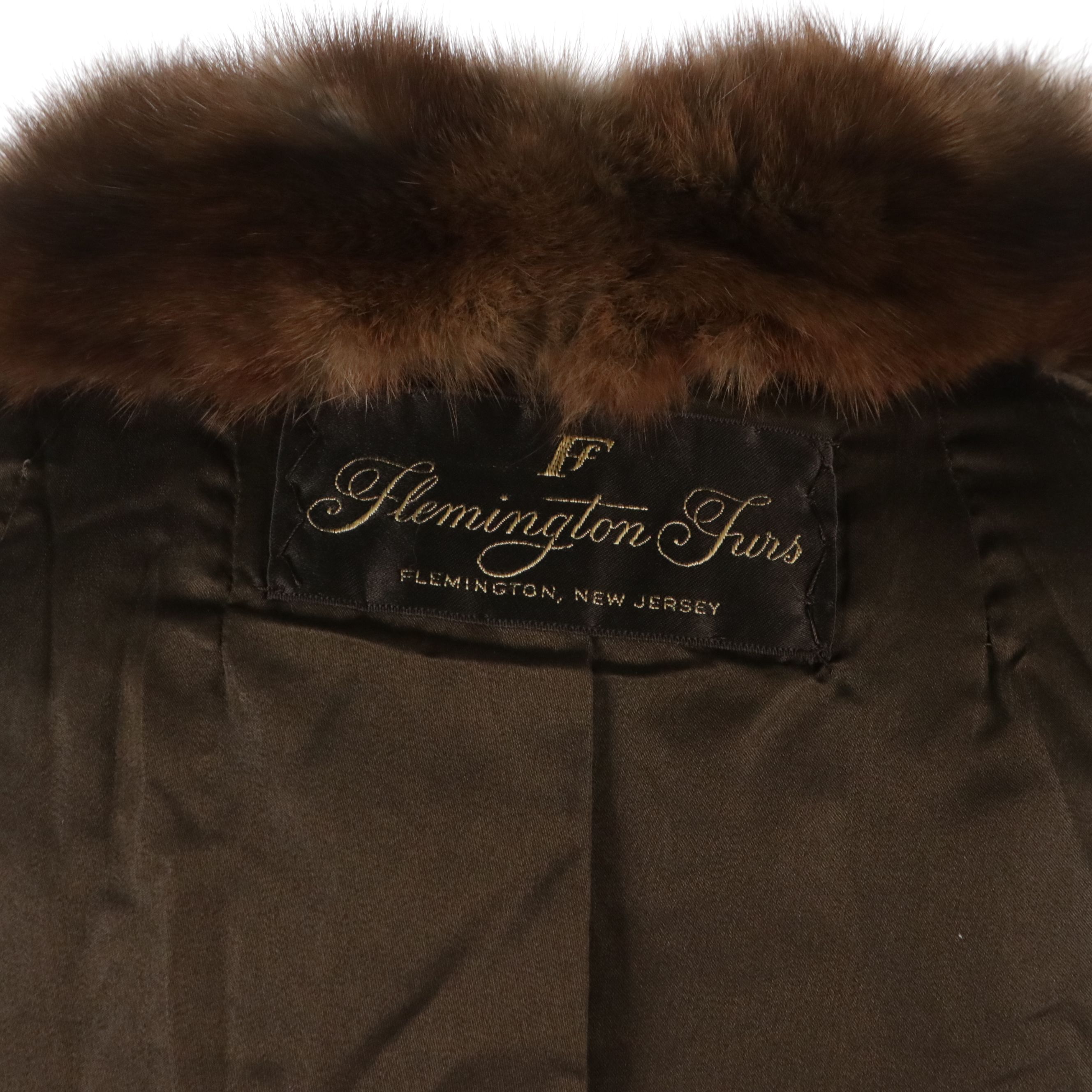 Sable Fur Three-Quarter Sleeve Cropped Jacket from Flemington Furs, 1960s